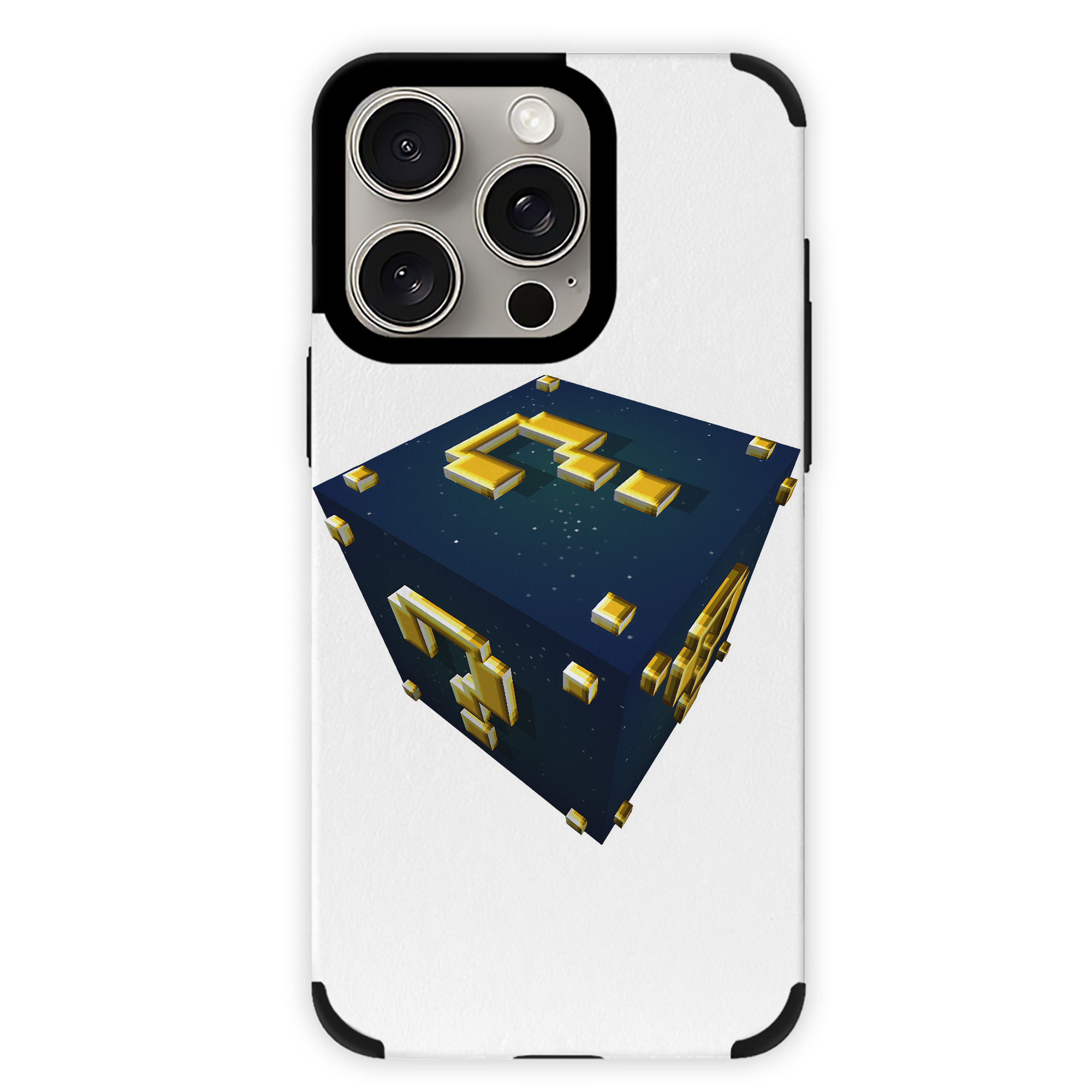 （画像用） マインクラフト ブロックの世界 Minecraft MC Block world 【iPhone15ProMax対応】 PUレザー スマホケース 耐衝撃＆黄変防止