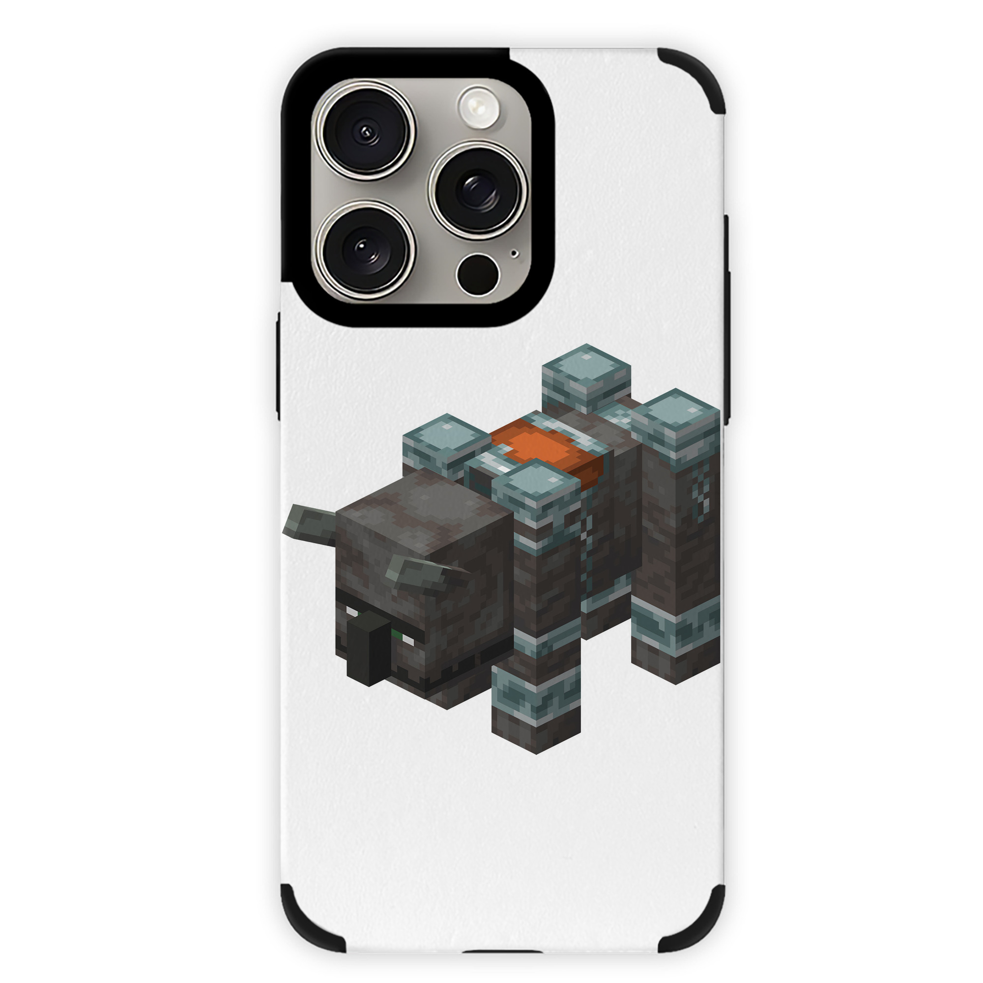 （画像用） マインクラフト ブロックの世界 Minecraft MC Block world 【iPhone15ProMax対応】 PUレザー スマホケース 耐衝撃＆黄変防止