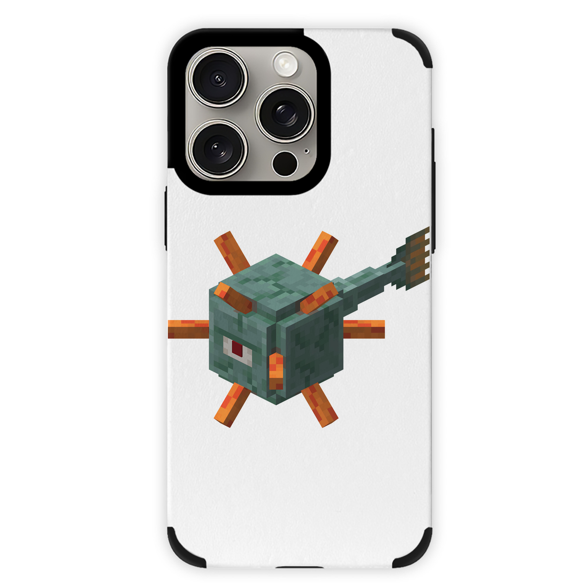 （画像用） マインクラフト ブロックの世界 Minecraft MC Block world 【iPhone15ProMax対応】 PUレザー スマホケース 耐衝撃＆黄変防止