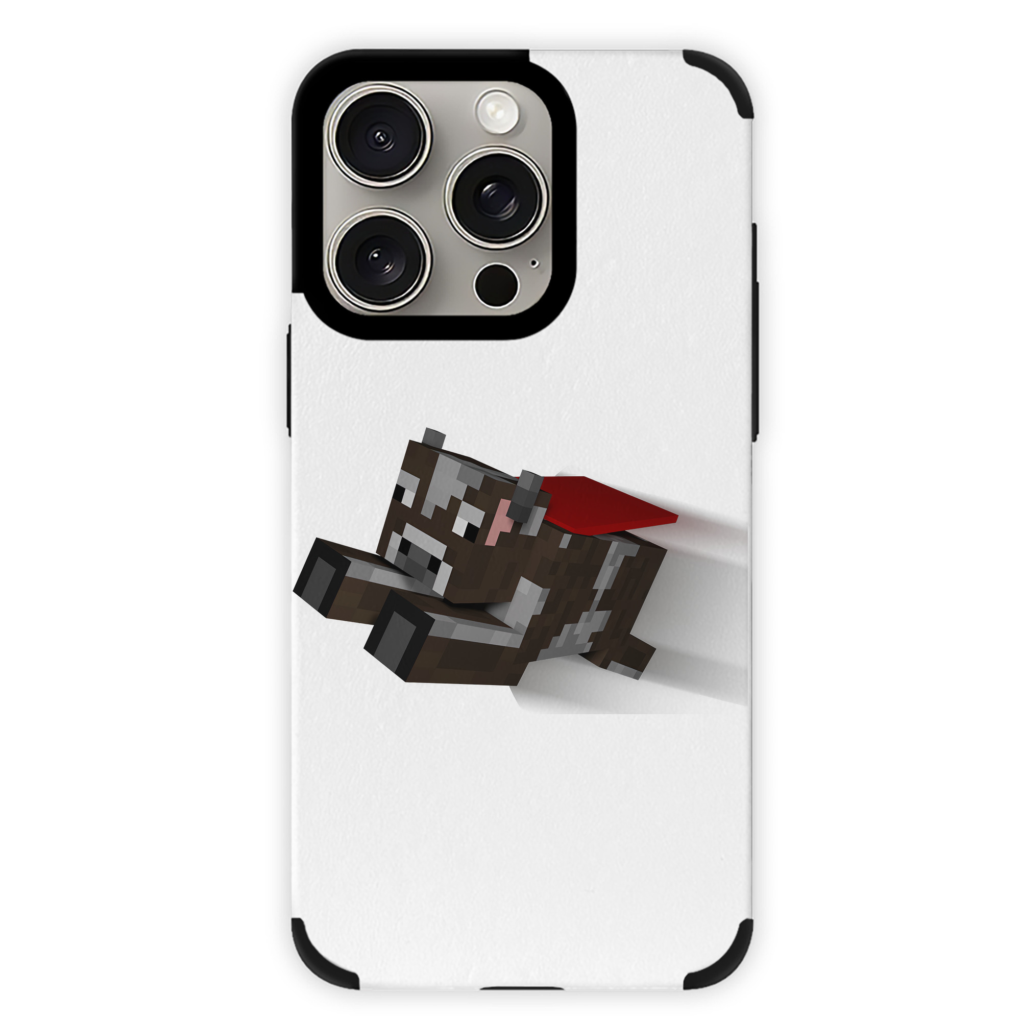 （画像用） マインクラフト ブロックの世界 Minecraft MC Block world 【iPhone15ProMax対応】 PUレザー スマホケース 耐衝撃＆黄変防止
