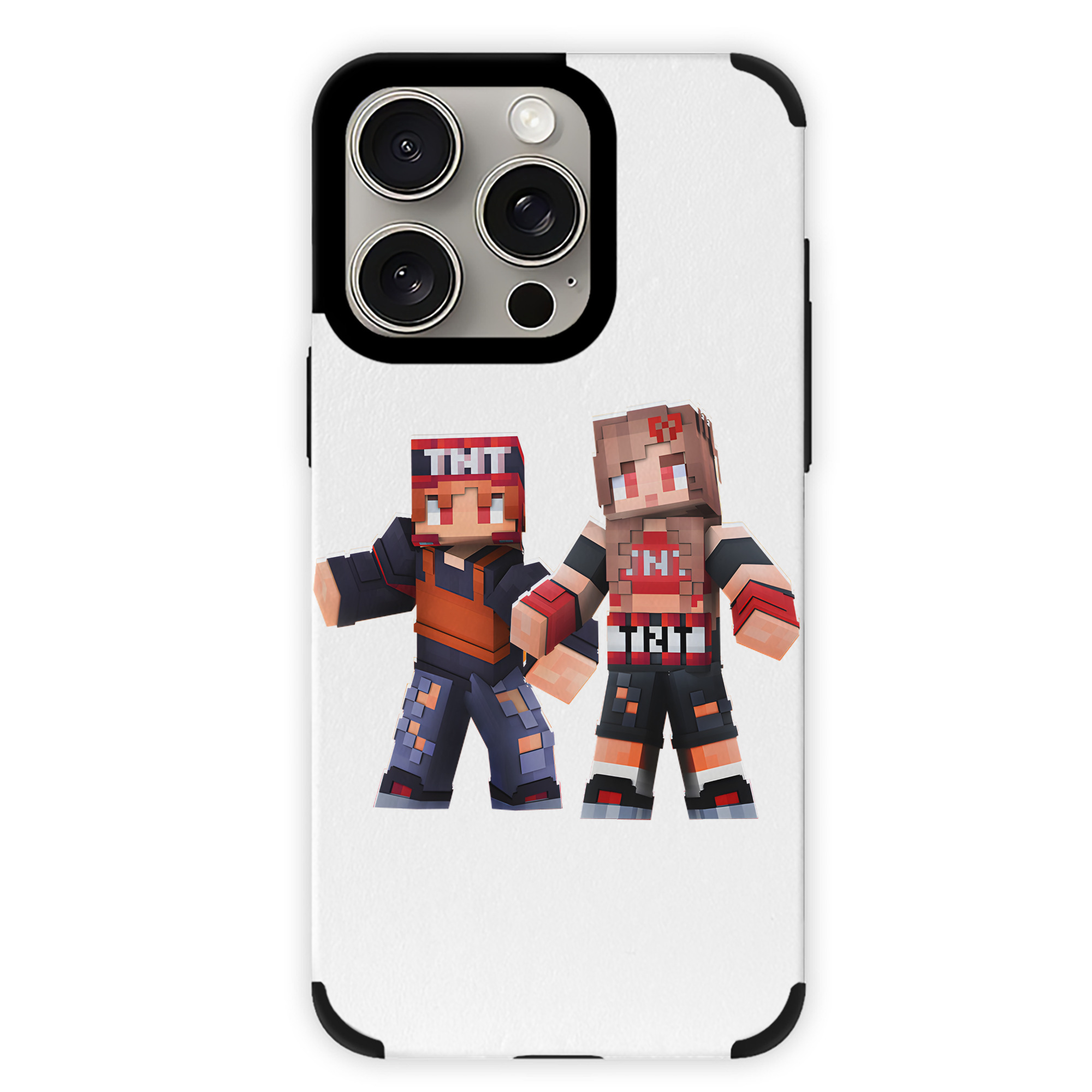 （画像用） マインクラフト ブロックの世界 Minecraft MC Block world 【iPhone15ProMax対応】 PUレザー スマホケース 耐衝撃＆黄変防止