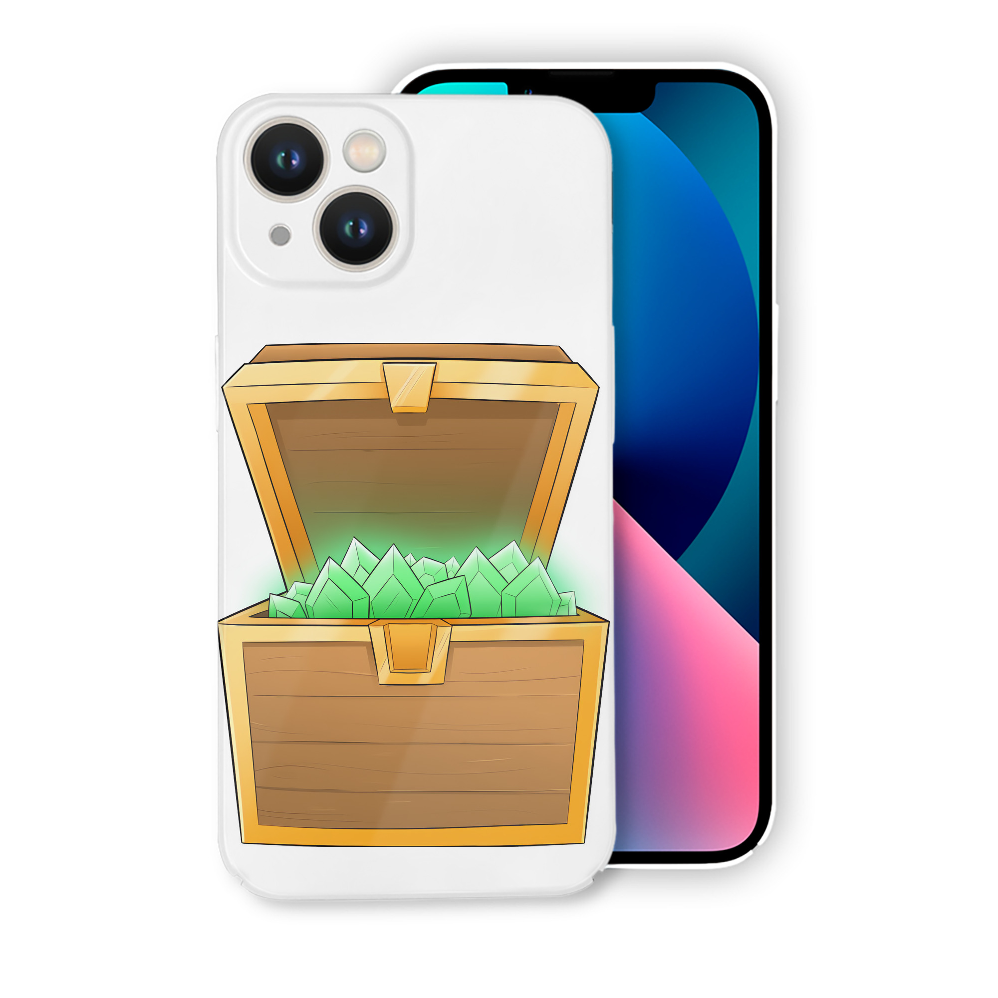 （画像用） マインクラフト ブロックの世界 Minecraft MC Block world 【iPhone 14シリーズ対応】ハードケース