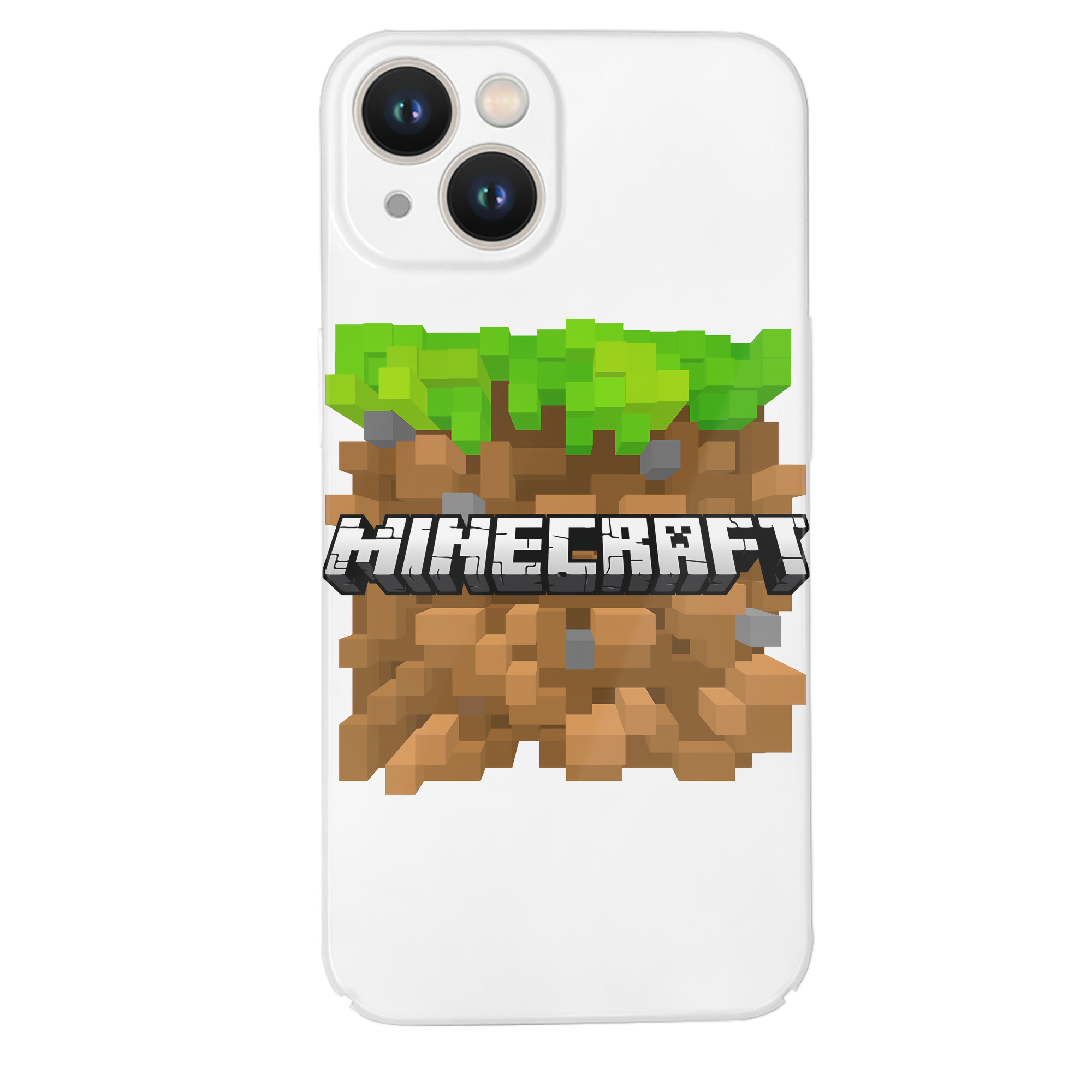 （画像用） マインクラフト ブロックの世界 Minecraft MC Block world 【iPhone 14シリーズ対応】ハードケース