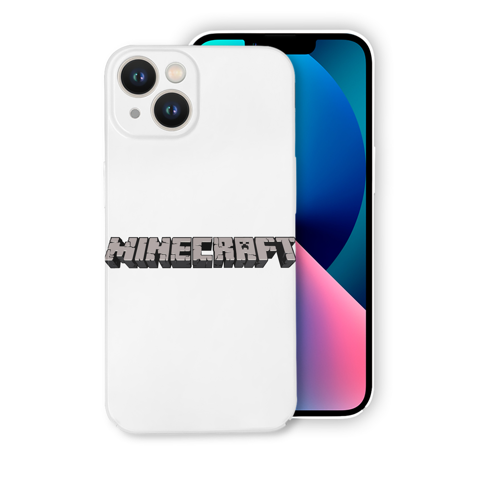 （画像用） マインクラフト ブロックの世界 Minecraft MC Block world 【iPhone 14シリーズ対応】ハードケース