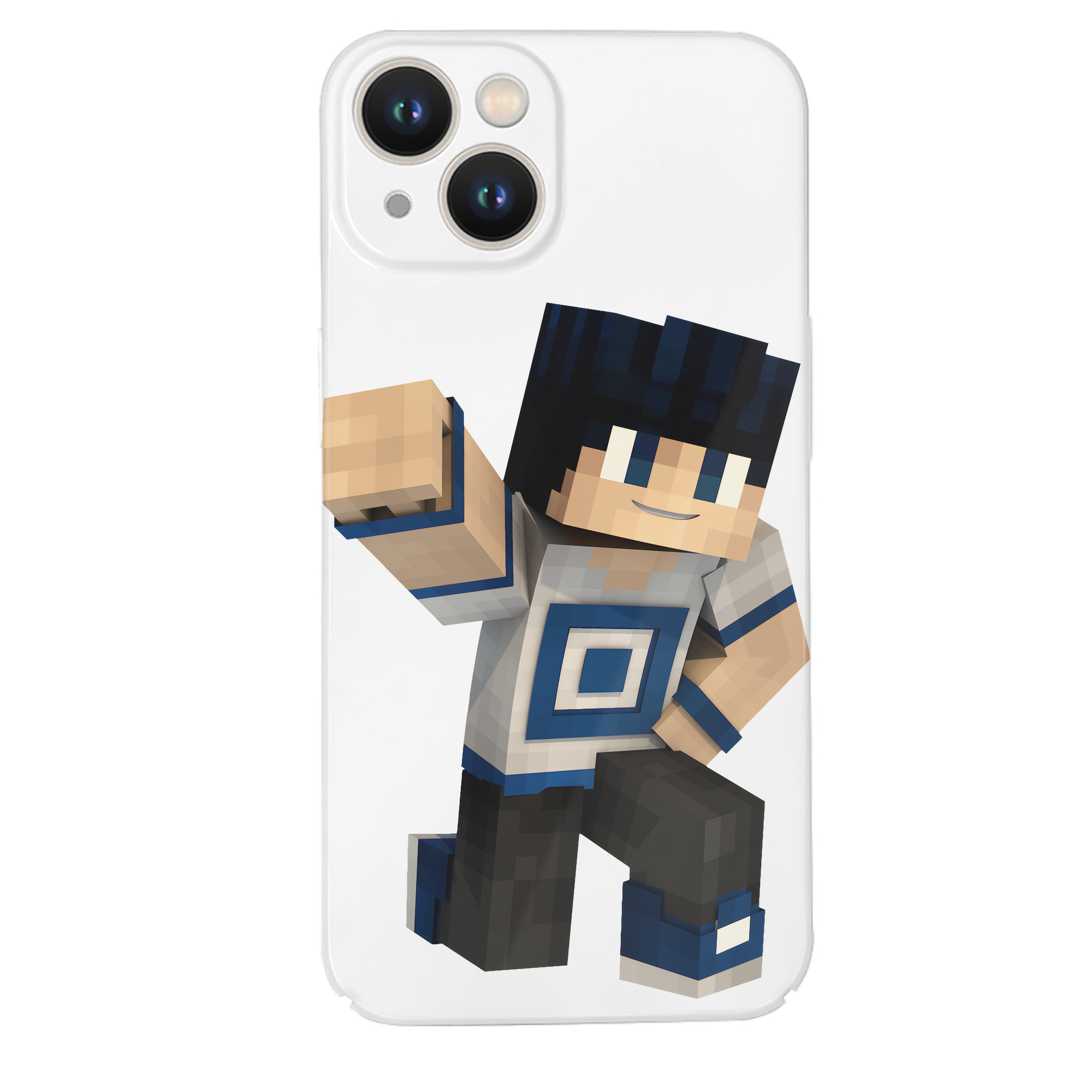 （画像用） マインクラフト ブロックの世界 Minecraft MC Block world 【iPhone 14シリーズ対応】ハードケース