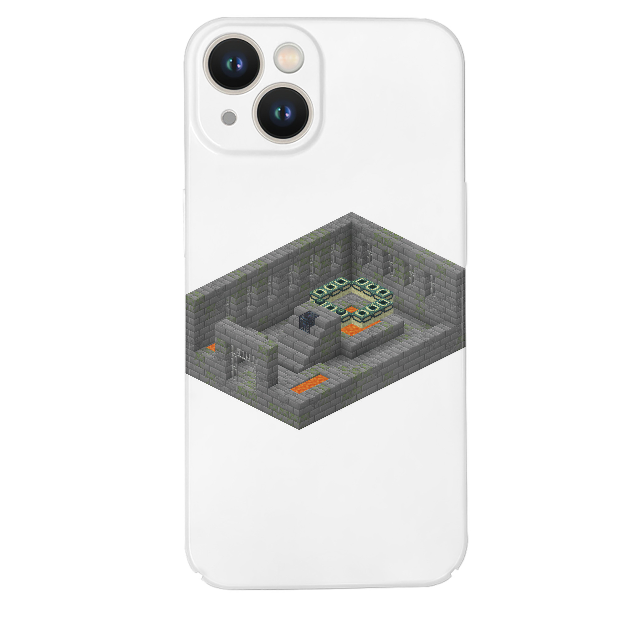（画像用） マインクラフト ブロックの世界 Minecraft MC Block world 【iPhone 14シリーズ対応】ハードケース