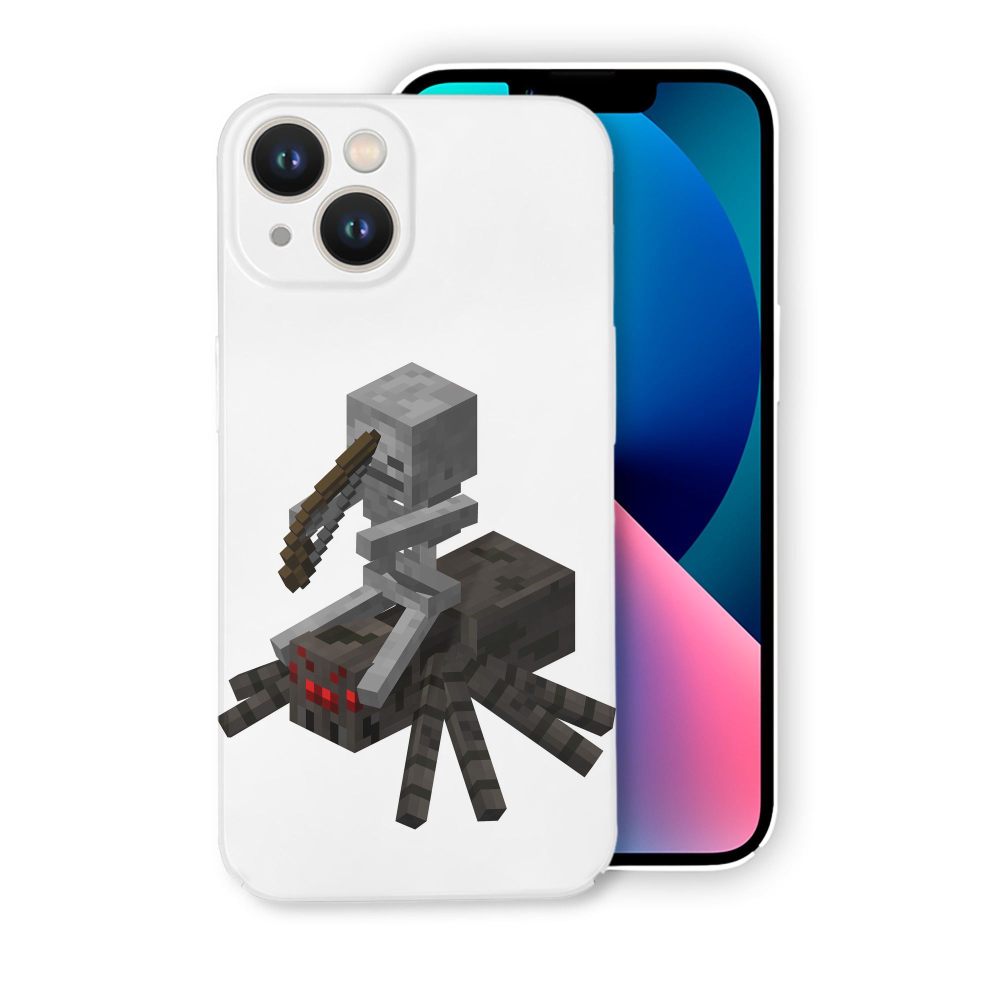 （画像用） マインクラフト ブロックの世界 Minecraft MC Block world 【iPhone 14シリーズ対応】ハードケース