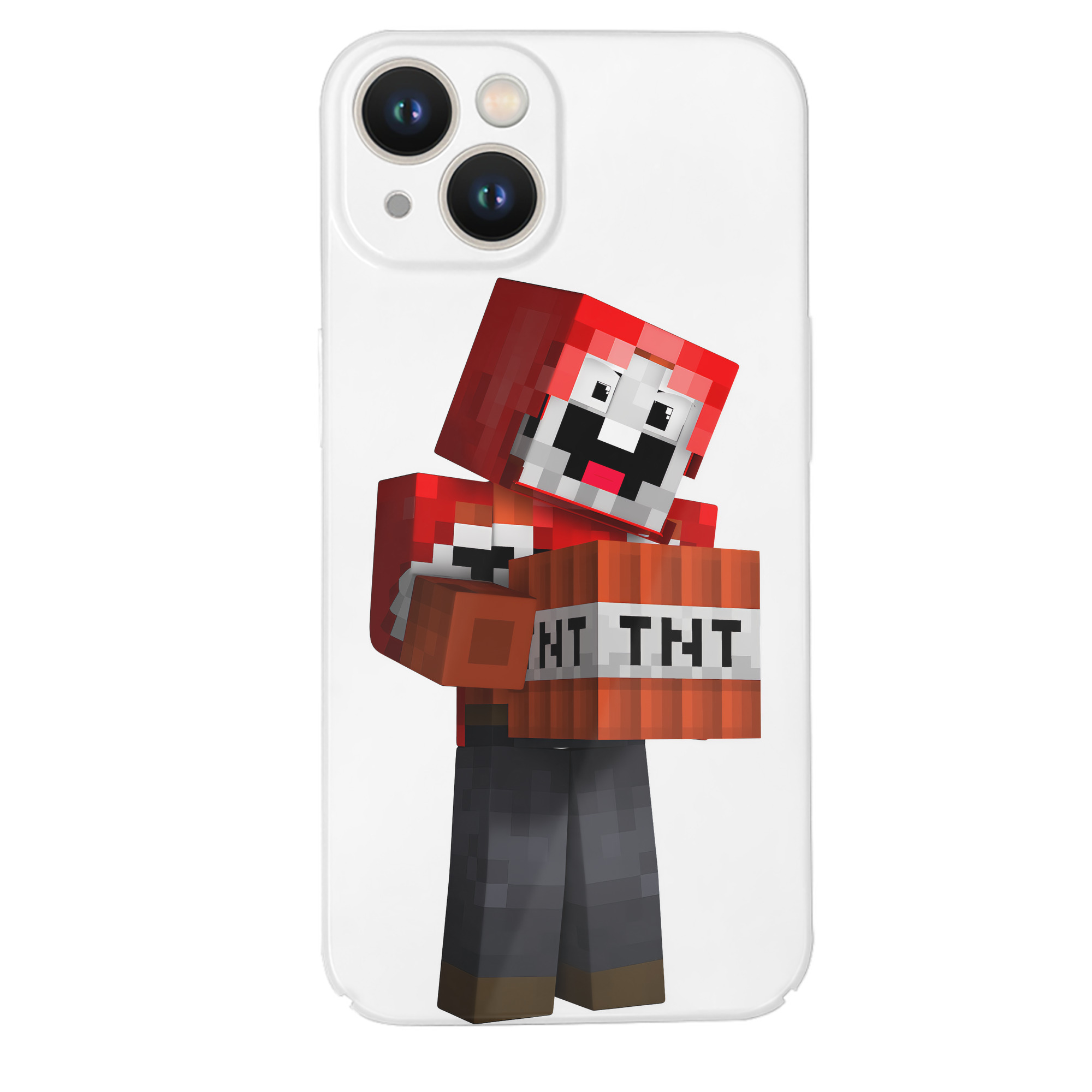 （画像用） マインクラフト ブロックの世界 Minecraft MC Block world 【iPhone 14シリーズ対応】ハードケース