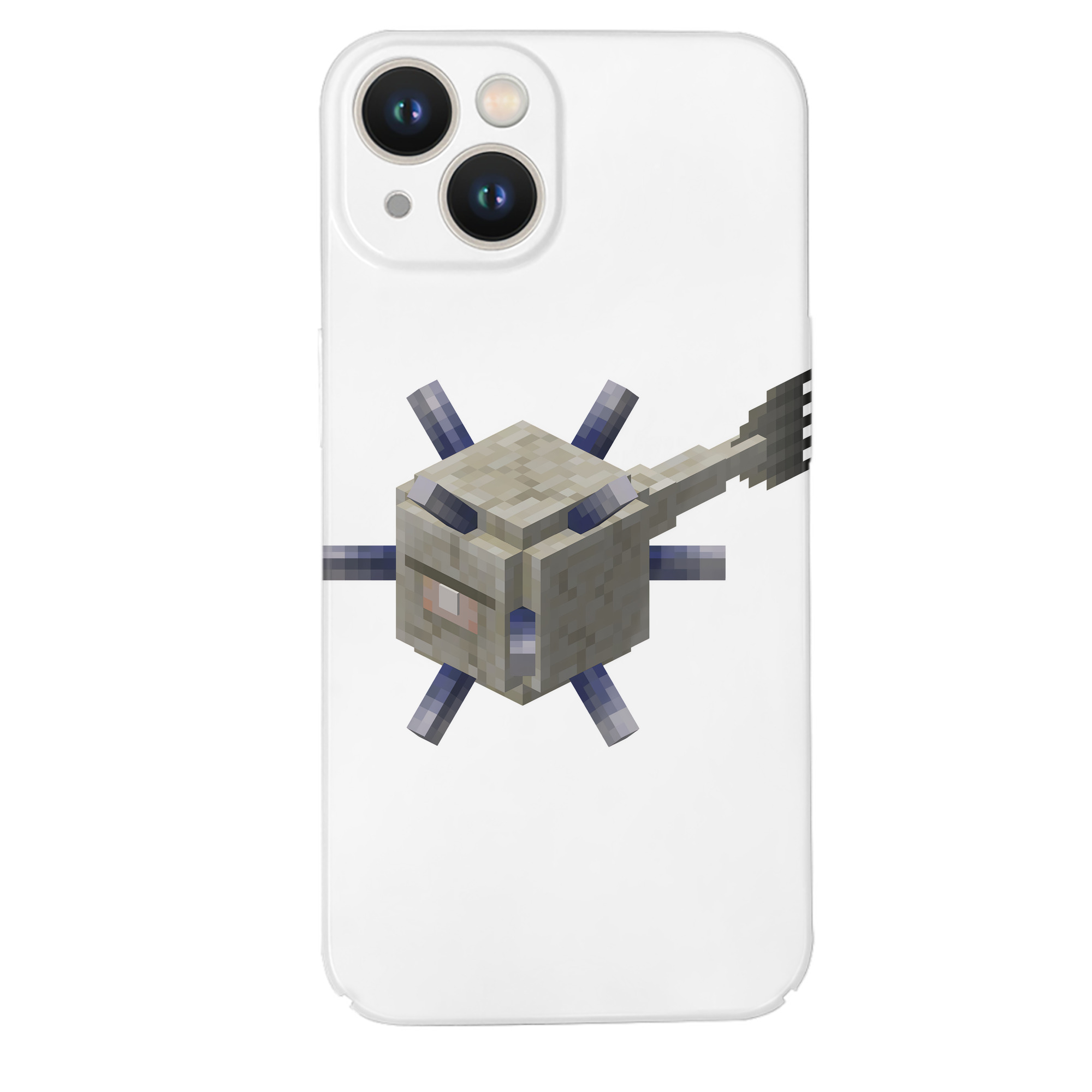 （画像用） マインクラフト ブロックの世界 Minecraft MC Block world 【iPhone 14シリーズ対応】ハードケース
