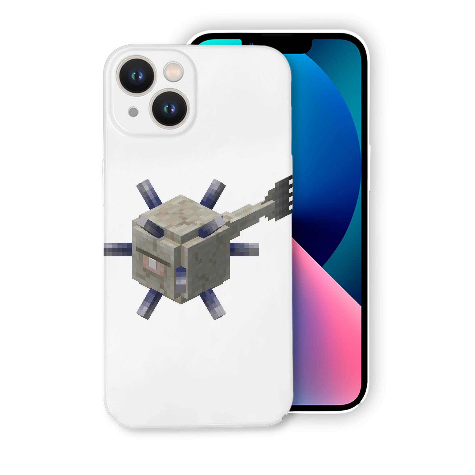 （画像用） マインクラフト ブロックの世界 Minecraft MC Block world 【iPhone 14シリーズ対応】ハードケース