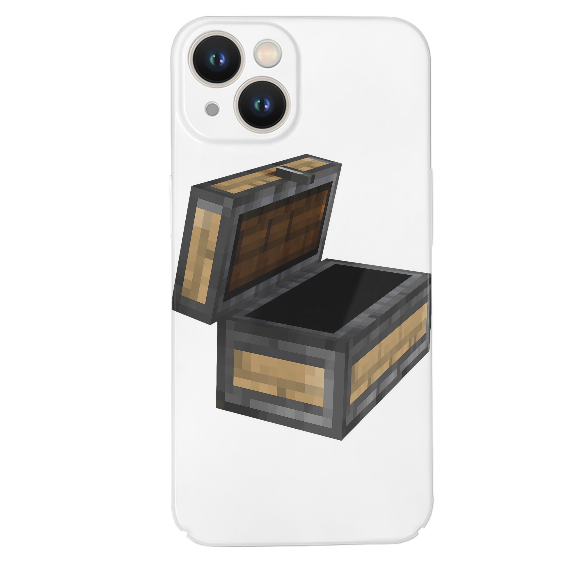 （画像用） マインクラフト ブロックの世界 Minecraft MC Block world 【iPhone 14シリーズ対応】ハードケース