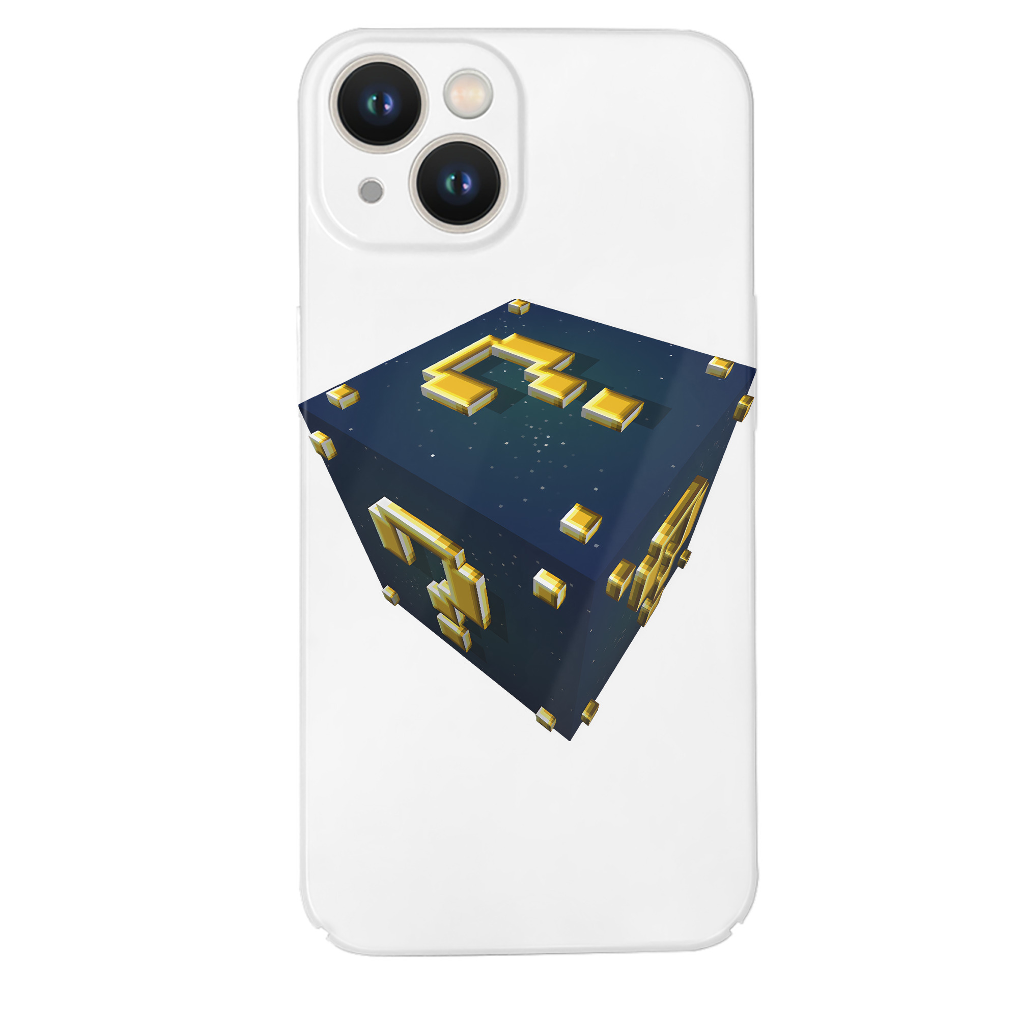 （画像用） マインクラフト ブロックの世界 Minecraft MC Block world 【iPhone 14シリーズ対応】ハードケース