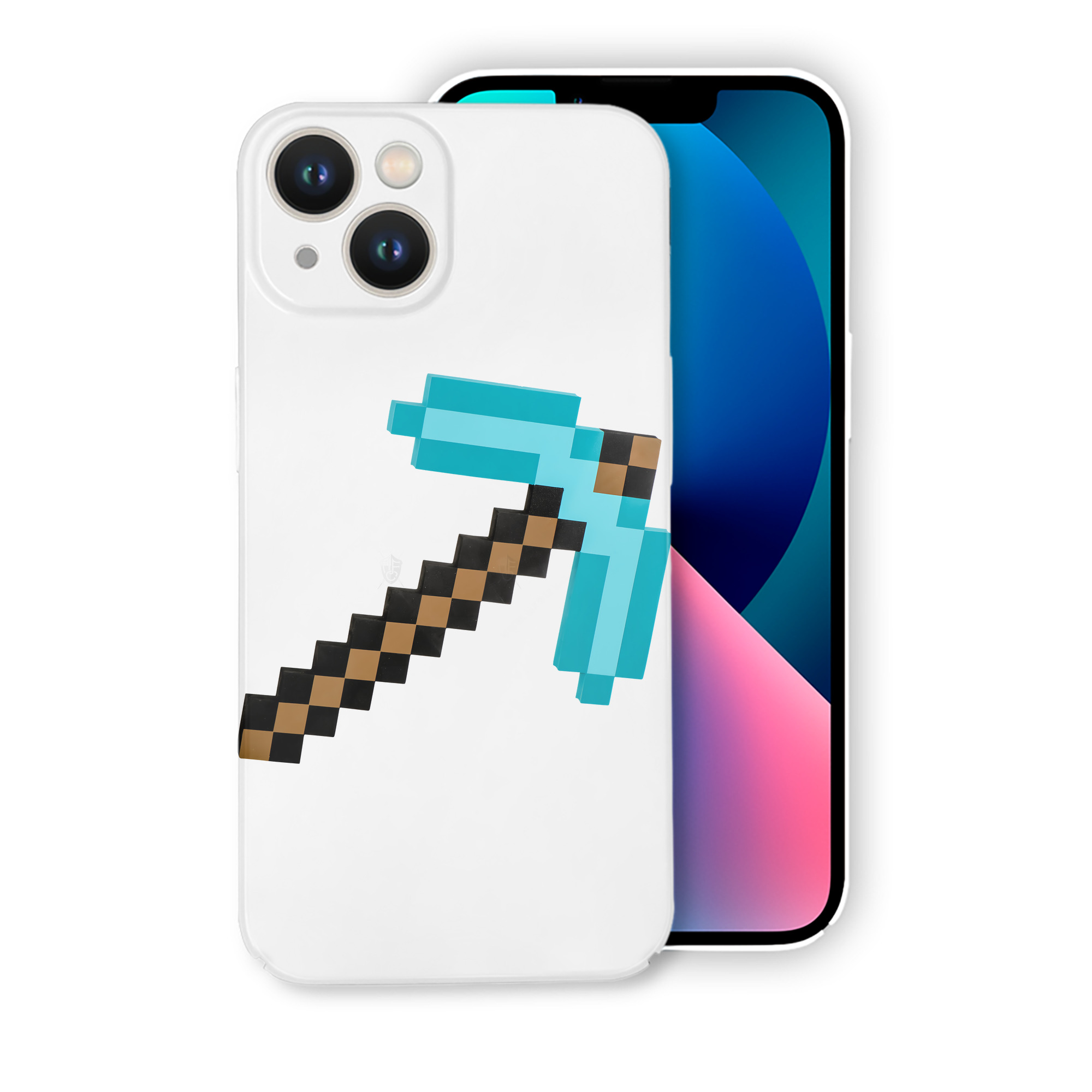 （画像用） マインクラフト ブロックの世界 Minecraft MC Block world 【iPhone 14シリーズ対応】ハードケース