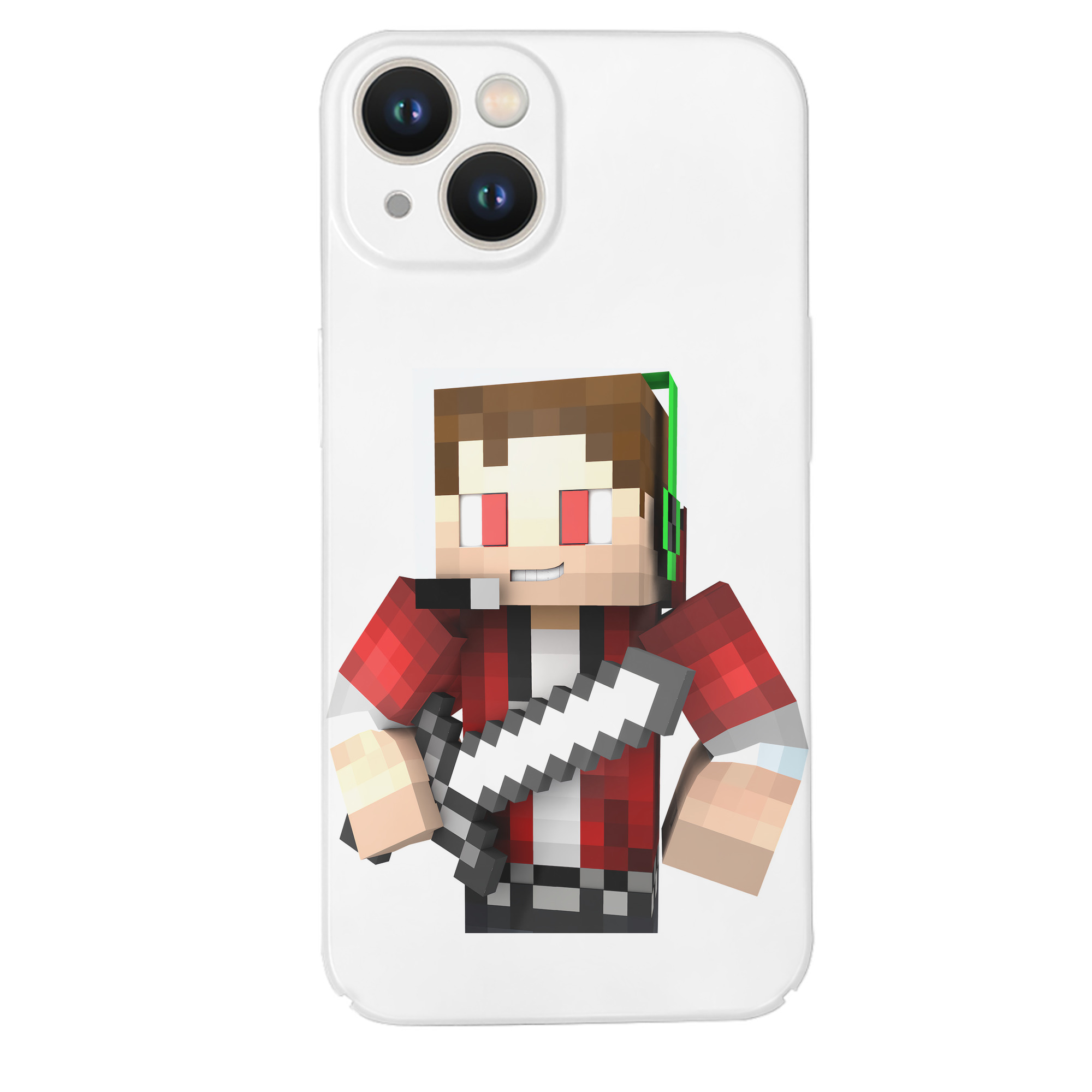 （画像用） マインクラフト ブロックの世界 Minecraft MC Block world 【iPhone 14シリーズ対応】ハードケース