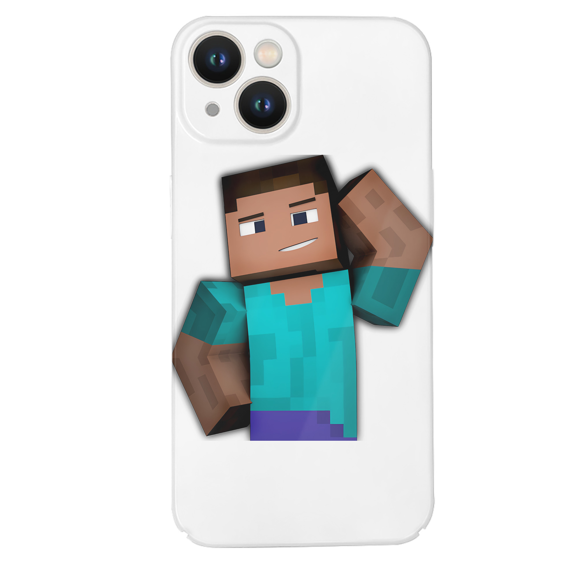 （画像用） マインクラフト ブロックの世界 Minecraft MC Block world 【iPhone 14シリーズ対応】ハードケース