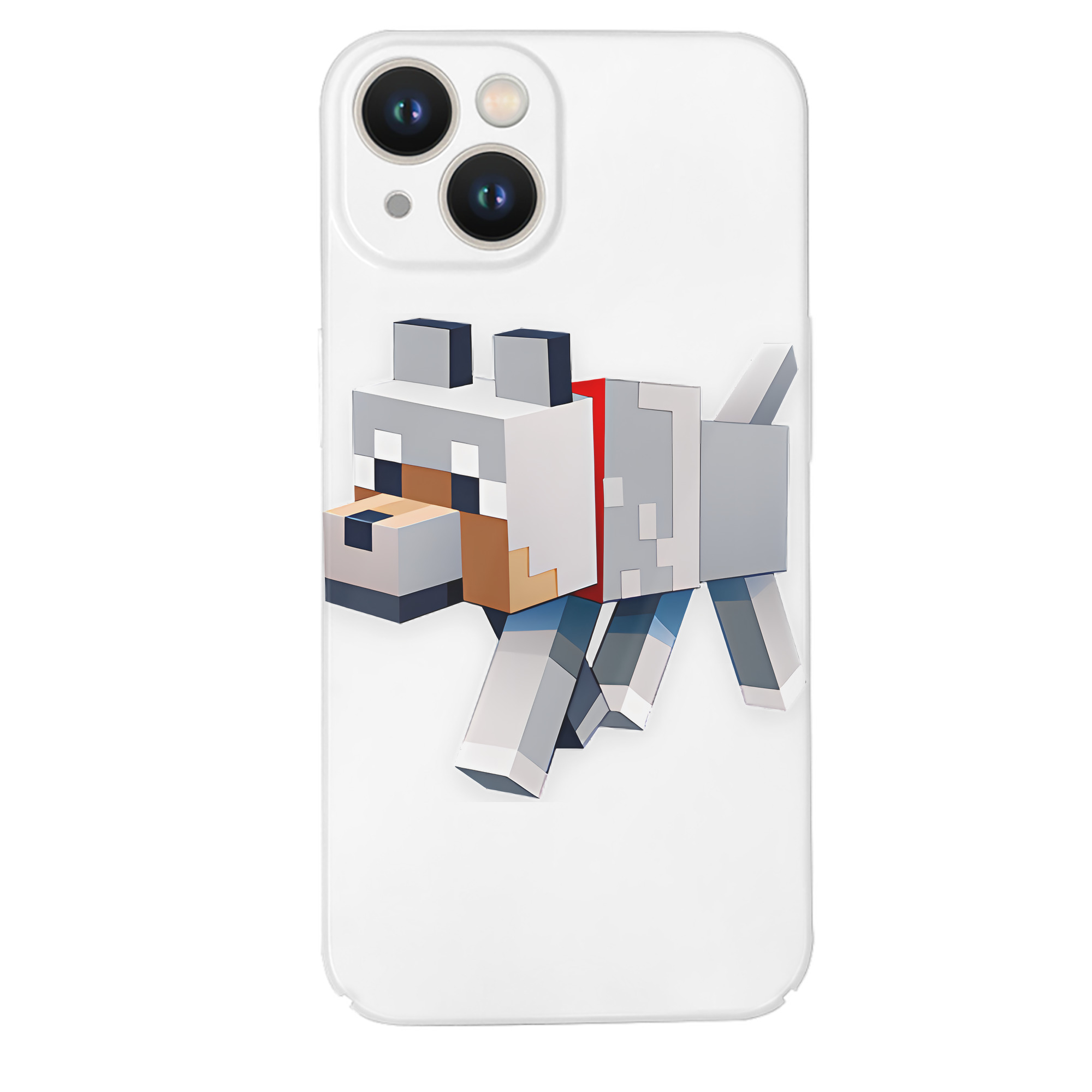 （画像用） マインクラフト ブロックの世界 Minecraft MC Block world 【iPhone 14シリーズ対応】ハードケース