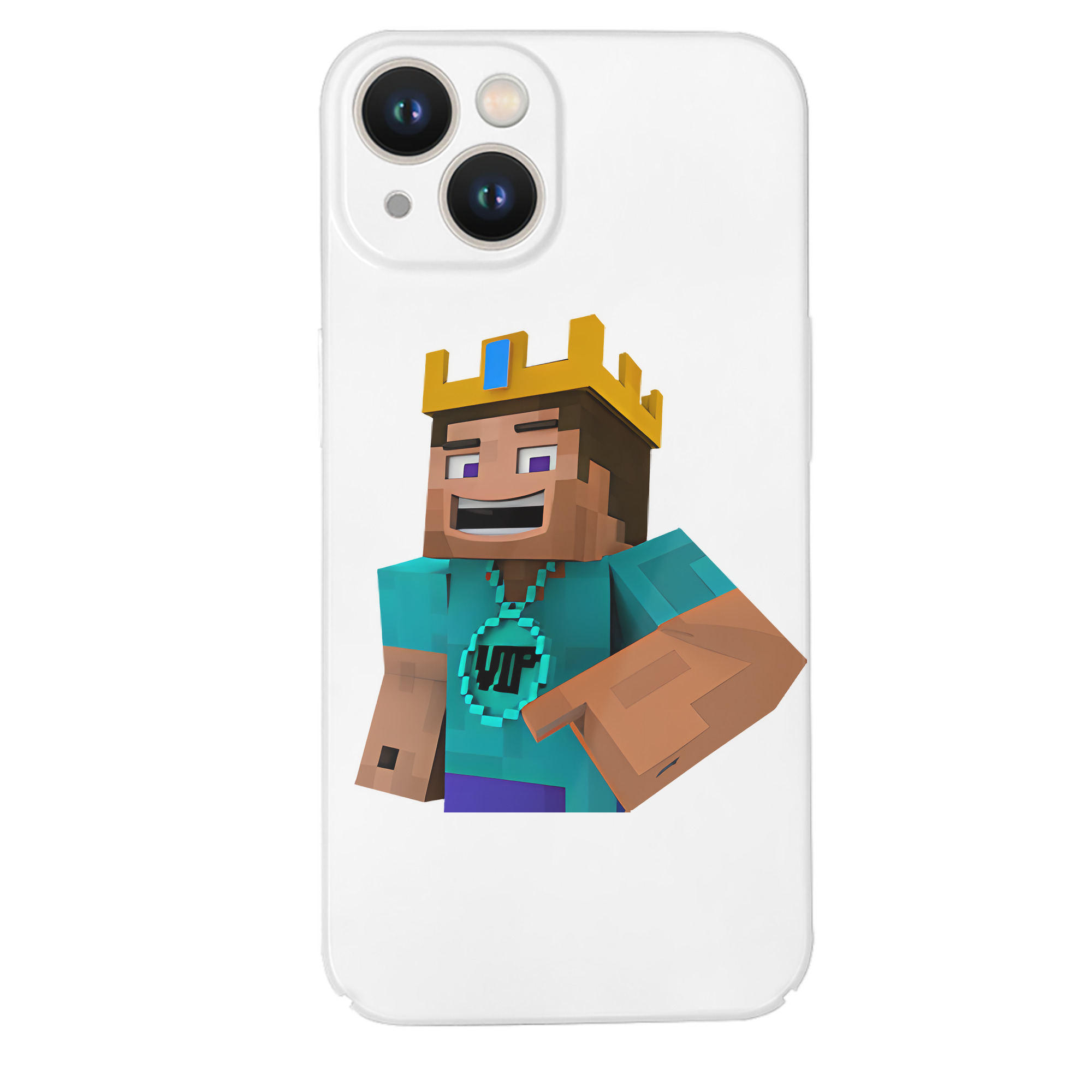（画像用） マインクラフト ブロックの世界 Minecraft MC Block world 【iPhone 14シリーズ対応】ハードケース