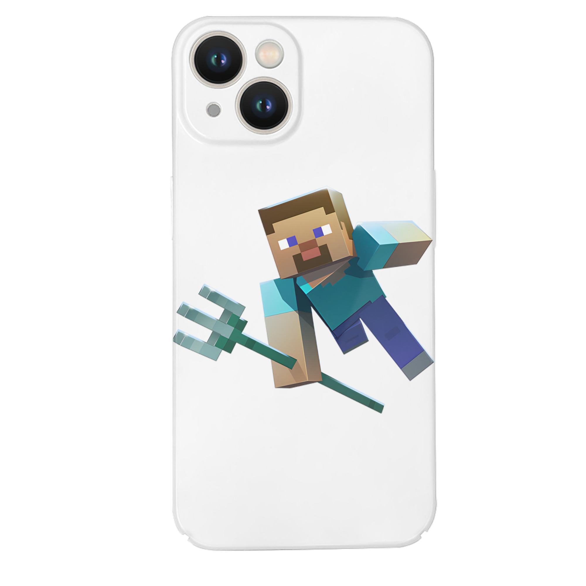 （画像用） マインクラフト ブロックの世界 Minecraft MC Block world 【iPhone 14シリーズ対応】ハードケース