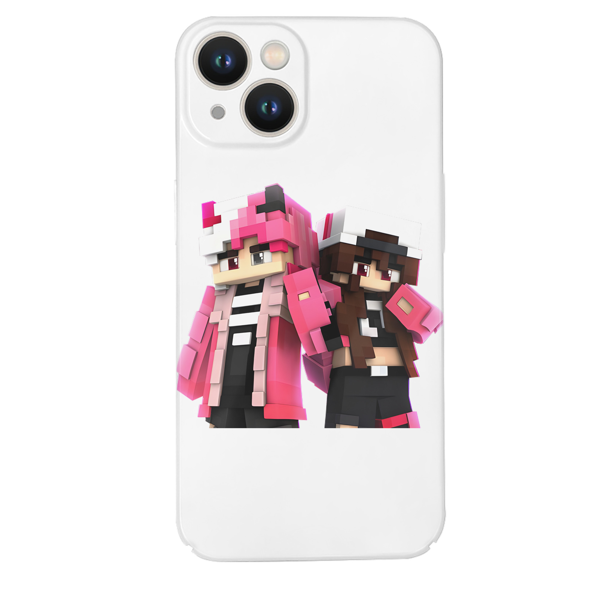 （画像用） マインクラフト ブロックの世界 Minecraft MC Block world 【iPhone 14シリーズ対応】ハードケース