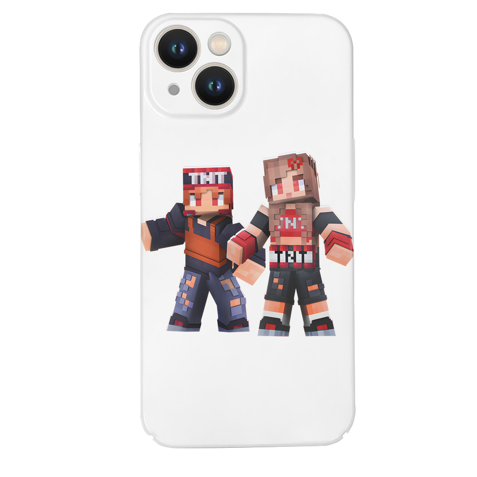 （画像用） マインクラフト ブロックの世界 Minecraft MC Block world 【iPhone 14シリーズ対応】ハードケース