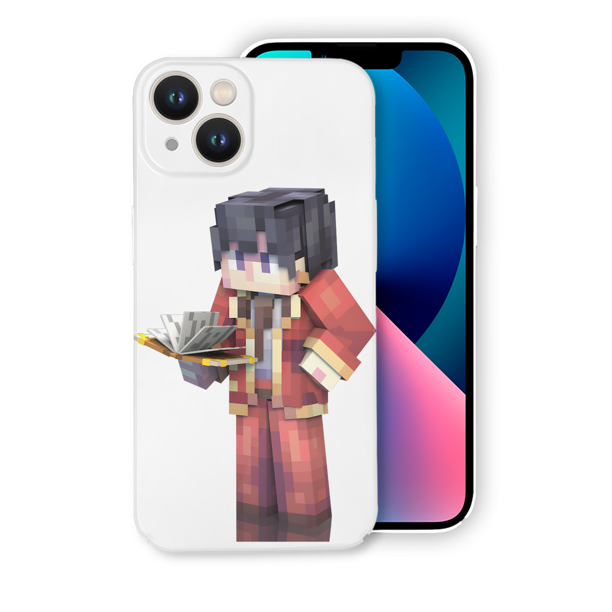 （画像用） マインクラフト ブロックの世界 Minecraft MC Block world 【iPhone 14シリーズ対応】ハードケース