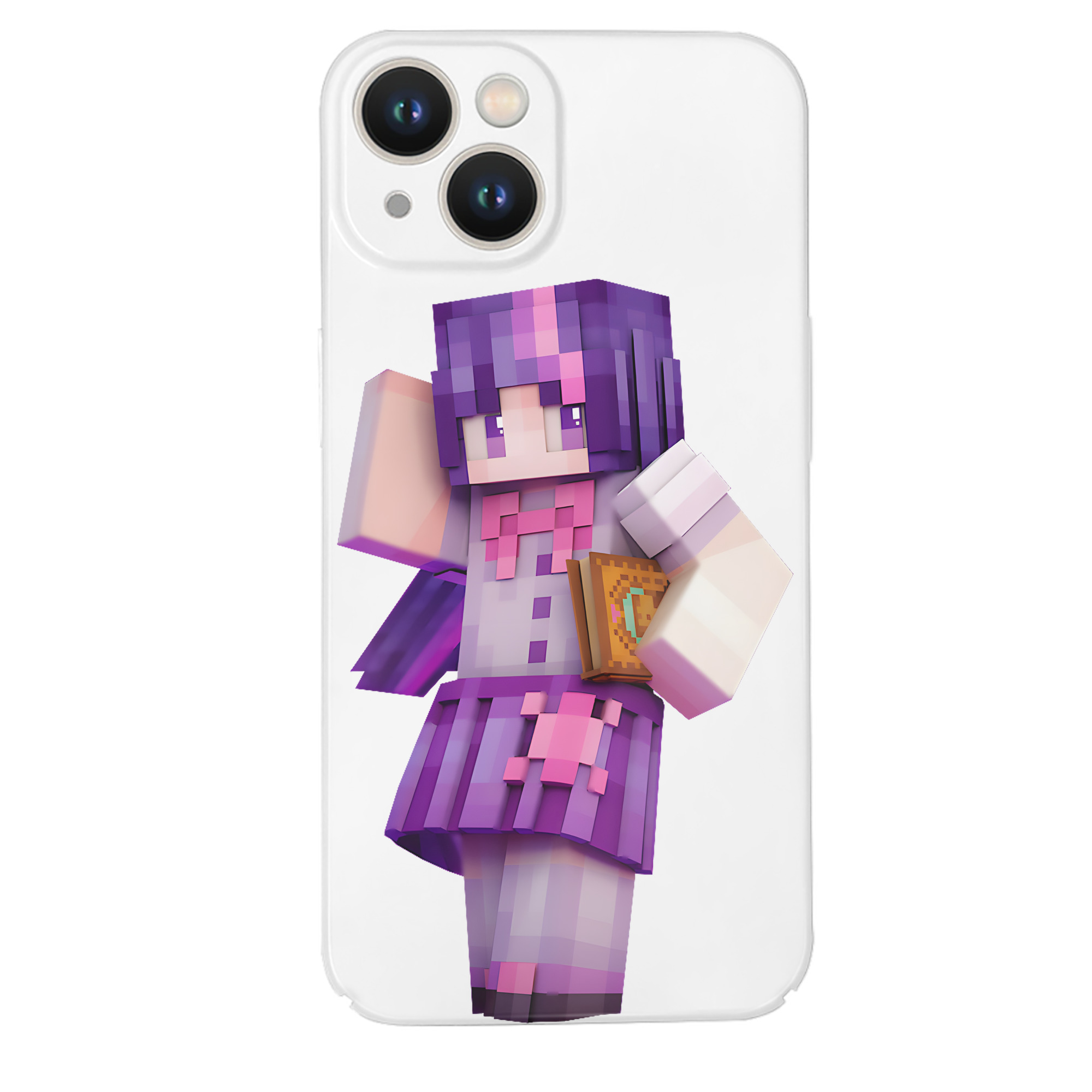 （画像用） マインクラフト ブロックの世界 Minecraft MC Block world 【iPhone 14シリーズ対応】ハードケース