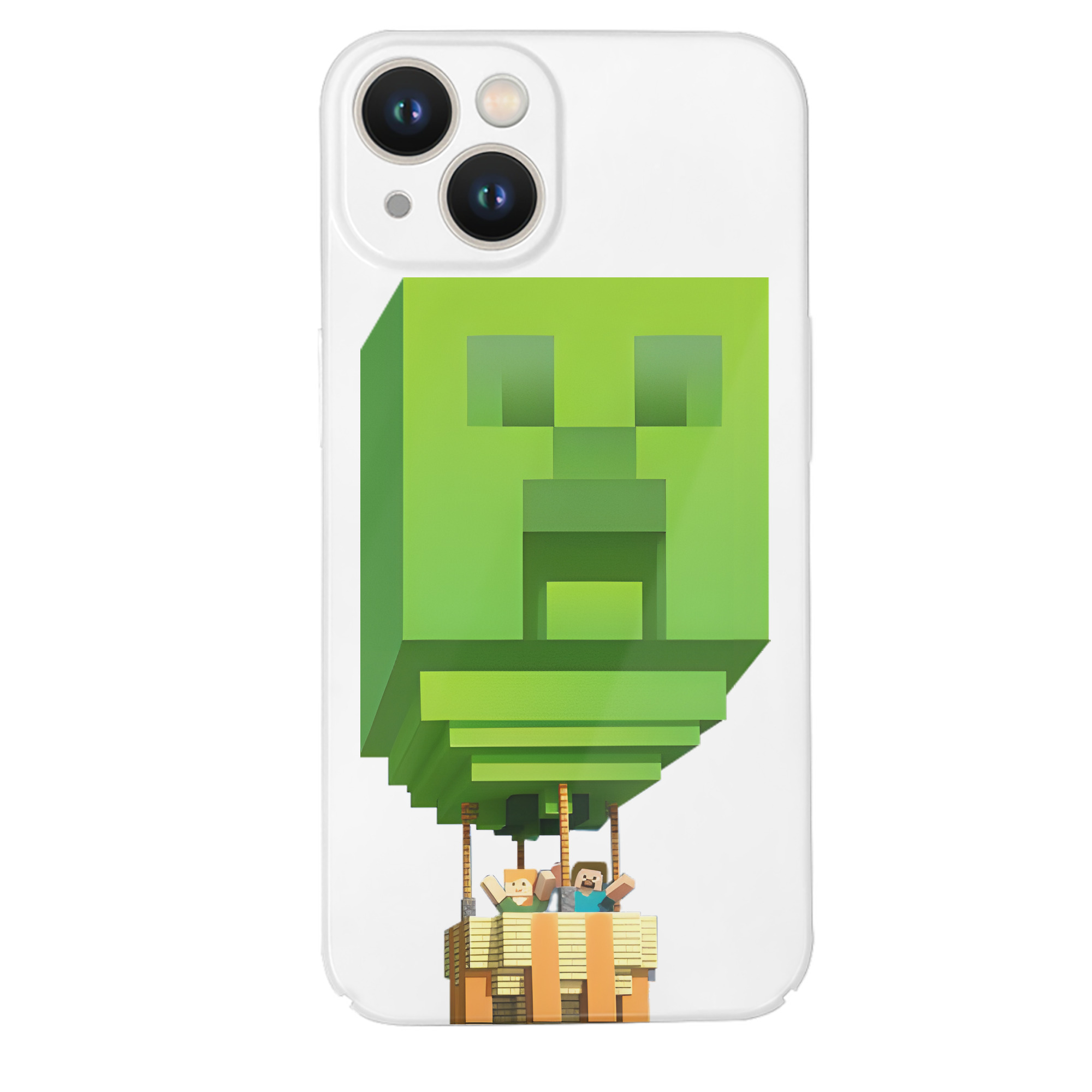（画像用） マインクラフト ブロックの世界 Minecraft MC Block world 【iPhone 14シリーズ対応】ハードケース