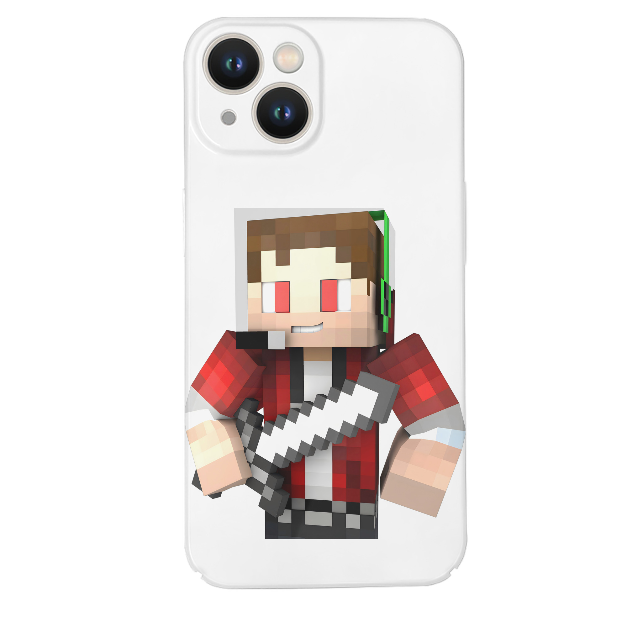 （画像用） マインクラフト ブロックの世界 Minecraft MC Block world 【iPhone 14シリーズ対応】ハードケース