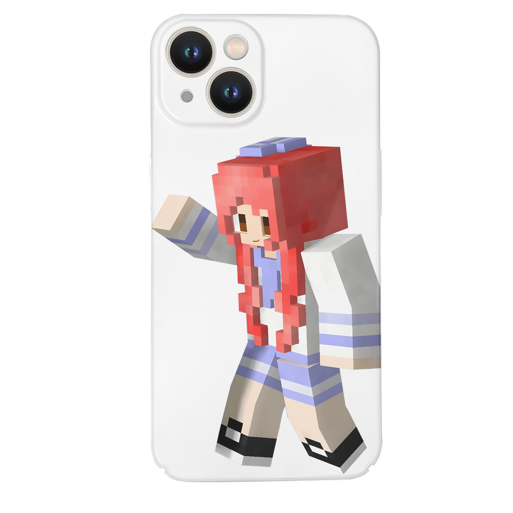（画像用） マインクラフト ブロックの世界 Minecraft MC Block world 【iPhone 14シリーズ対応】ハードケース