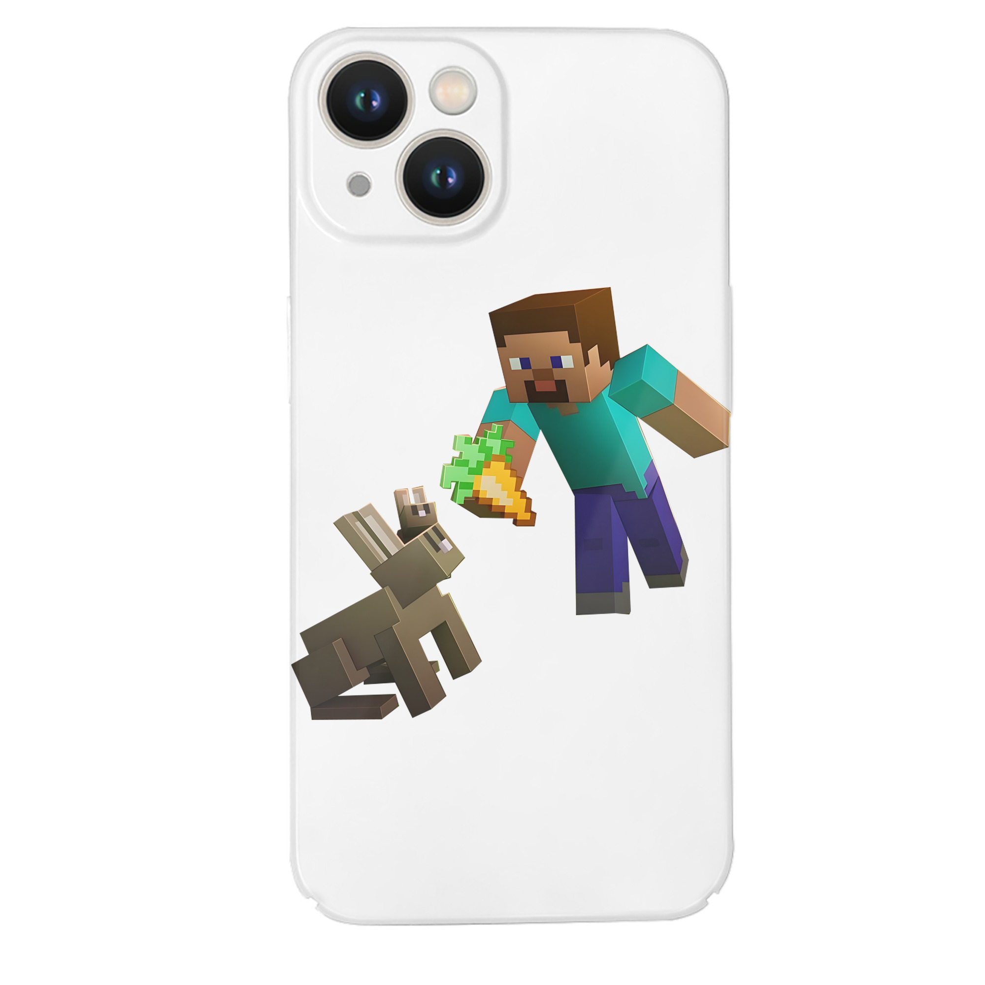 （画像用） マインクラフト ブロックの世界 Minecraft MC Block world 【iPhone 14シリーズ対応】ハードケース