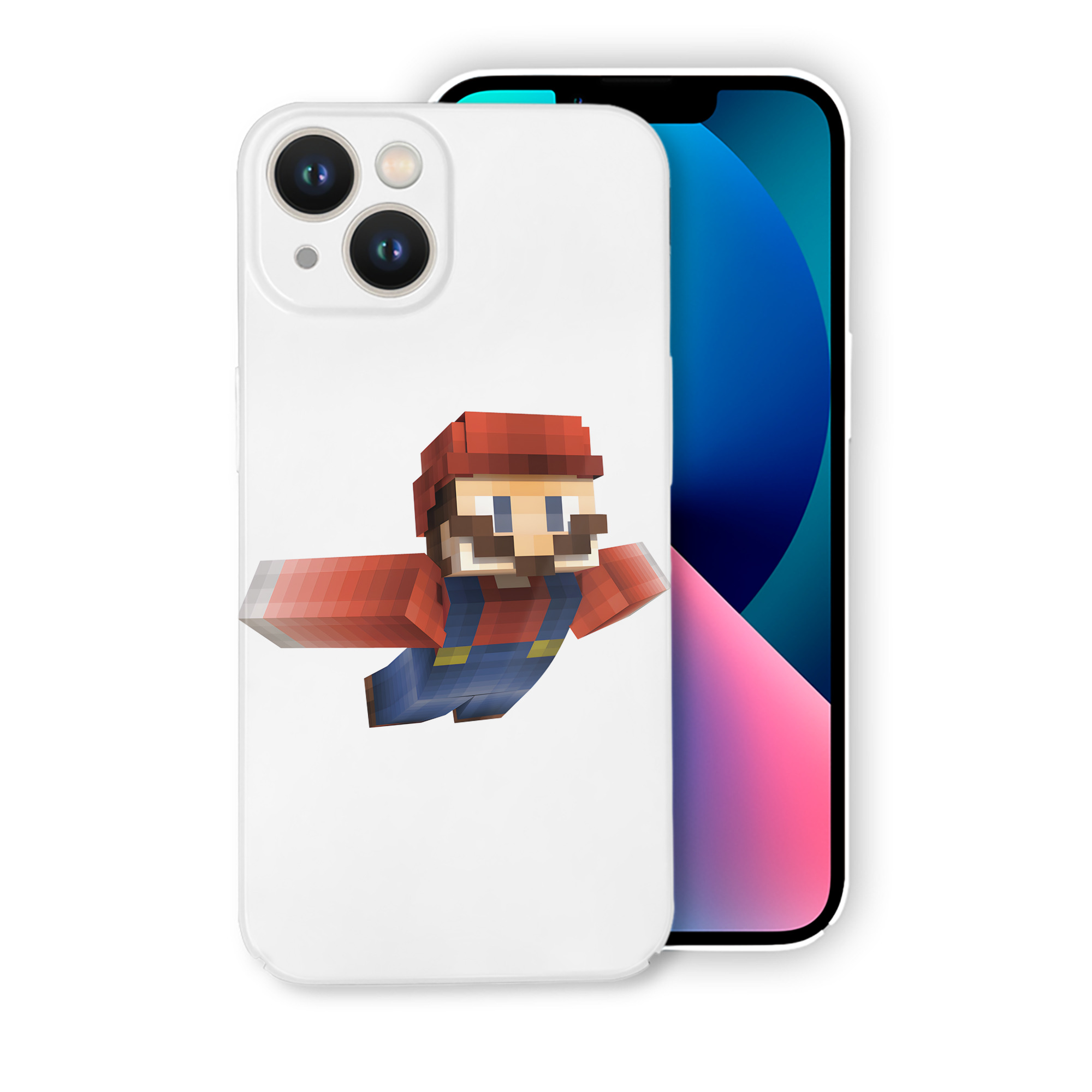 （画像用） マインクラフト ブロックの世界 Minecraft MC Block world 【iPhone 14シリーズ対応】ハードケース
