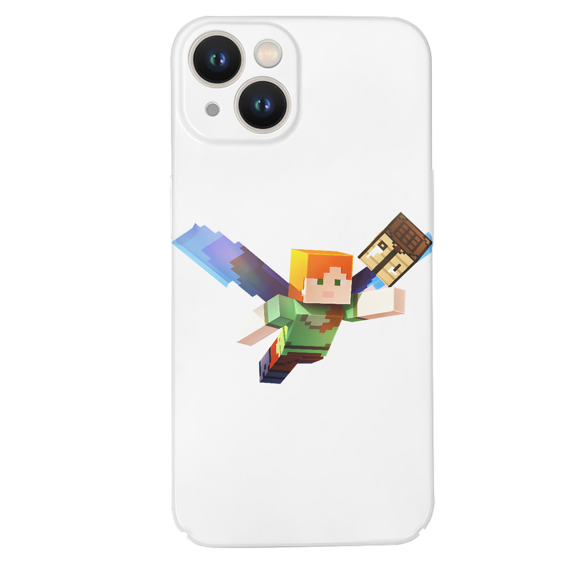 （画像用） マインクラフト ブロックの世界 Minecraft MC Block world 【iPhone 14シリーズ対応】ハードケース