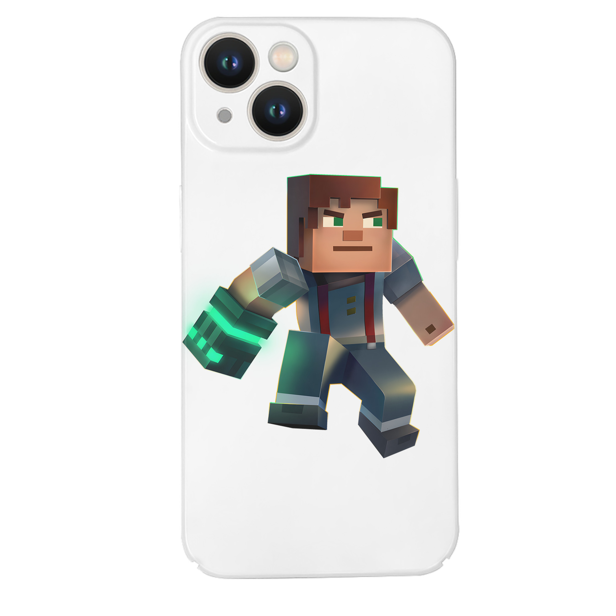 （画像用） マインクラフト ブロックの世界 Minecraft MC Block world 【iPhone 14シリーズ対応】ハードケース