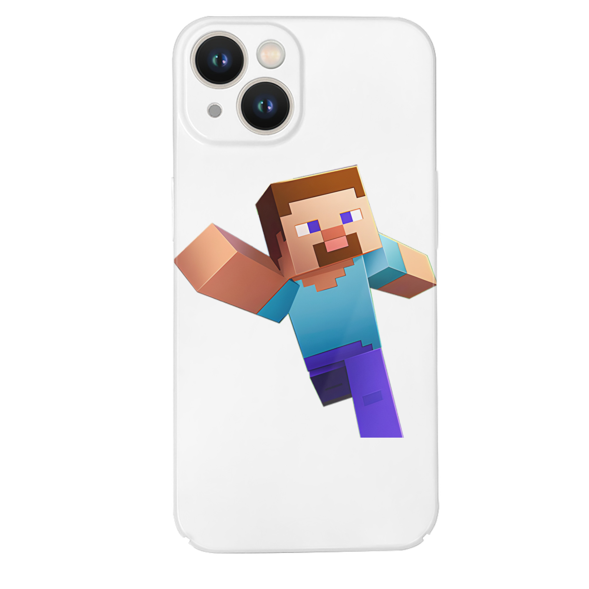 （画像用） マインクラフト ブロックの世界 Minecraft MC Block world 【iPhone 14シリーズ対応】ハードケース