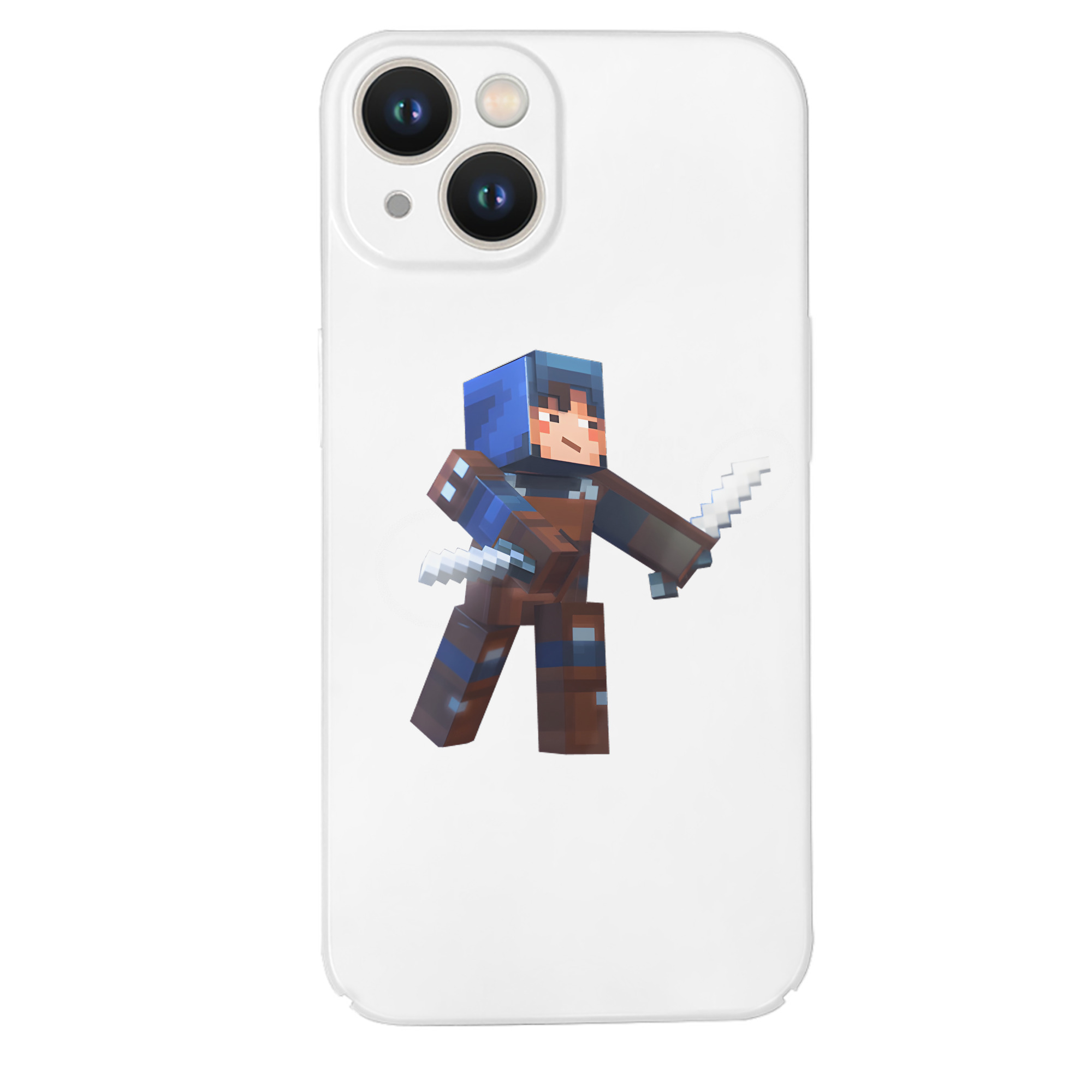 （画像用） マインクラフト ブロックの世界 Minecraft MC Block world 【iPhone 14シリーズ対応】ハードケース