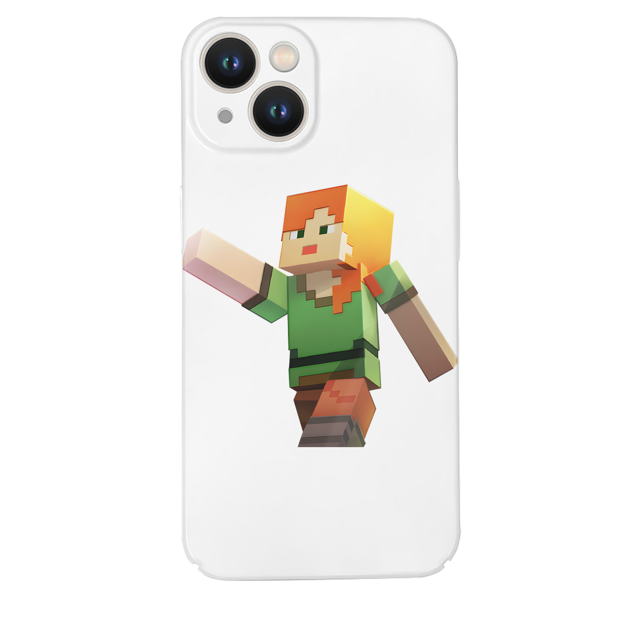 （画像用） マインクラフト ブロックの世界 Minecraft MC Block world 【iPhone 14シリーズ対応】ハードケース