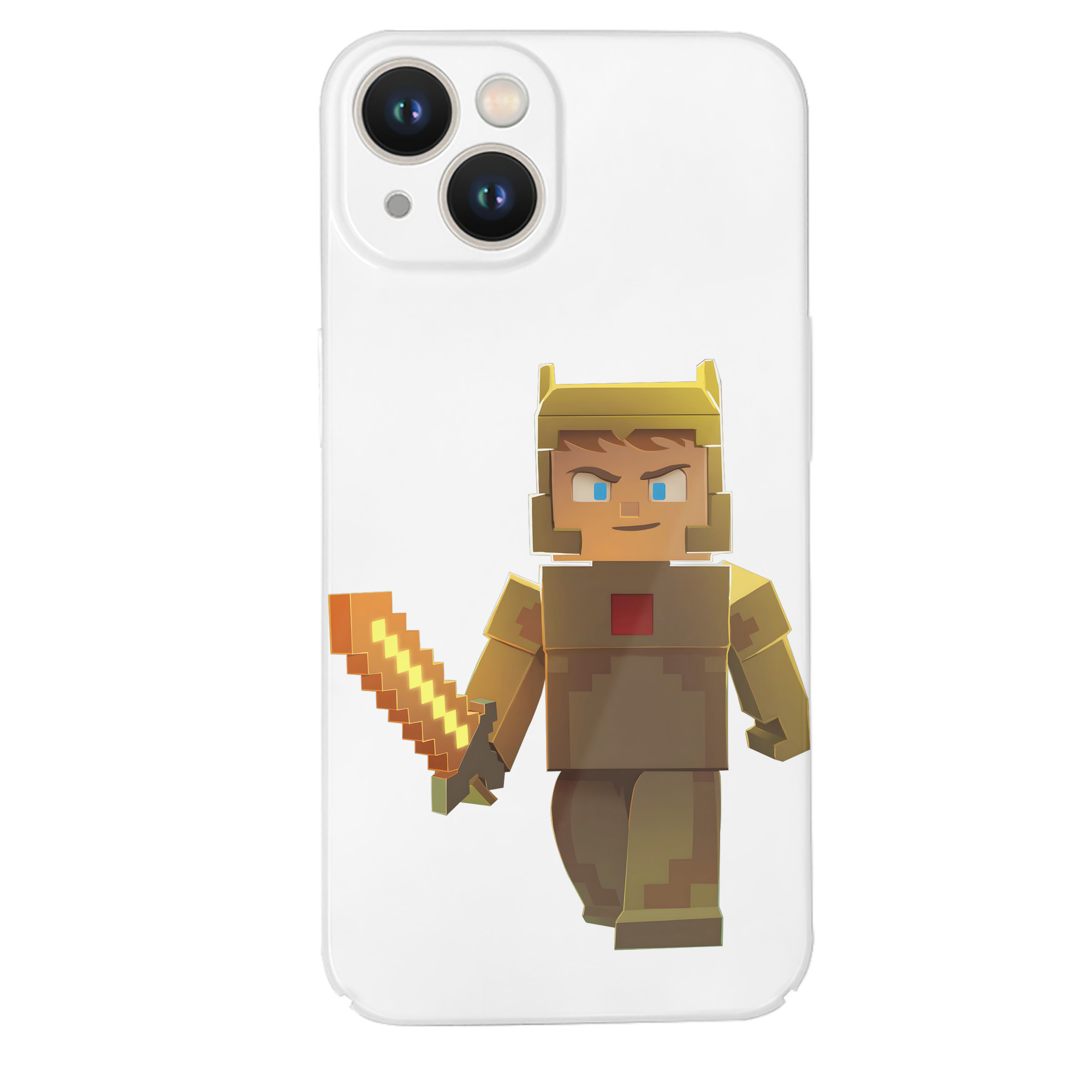 （画像用） マインクラフト ブロックの世界 Minecraft MC Block world 【iPhone 14シリーズ対応】ハードケース