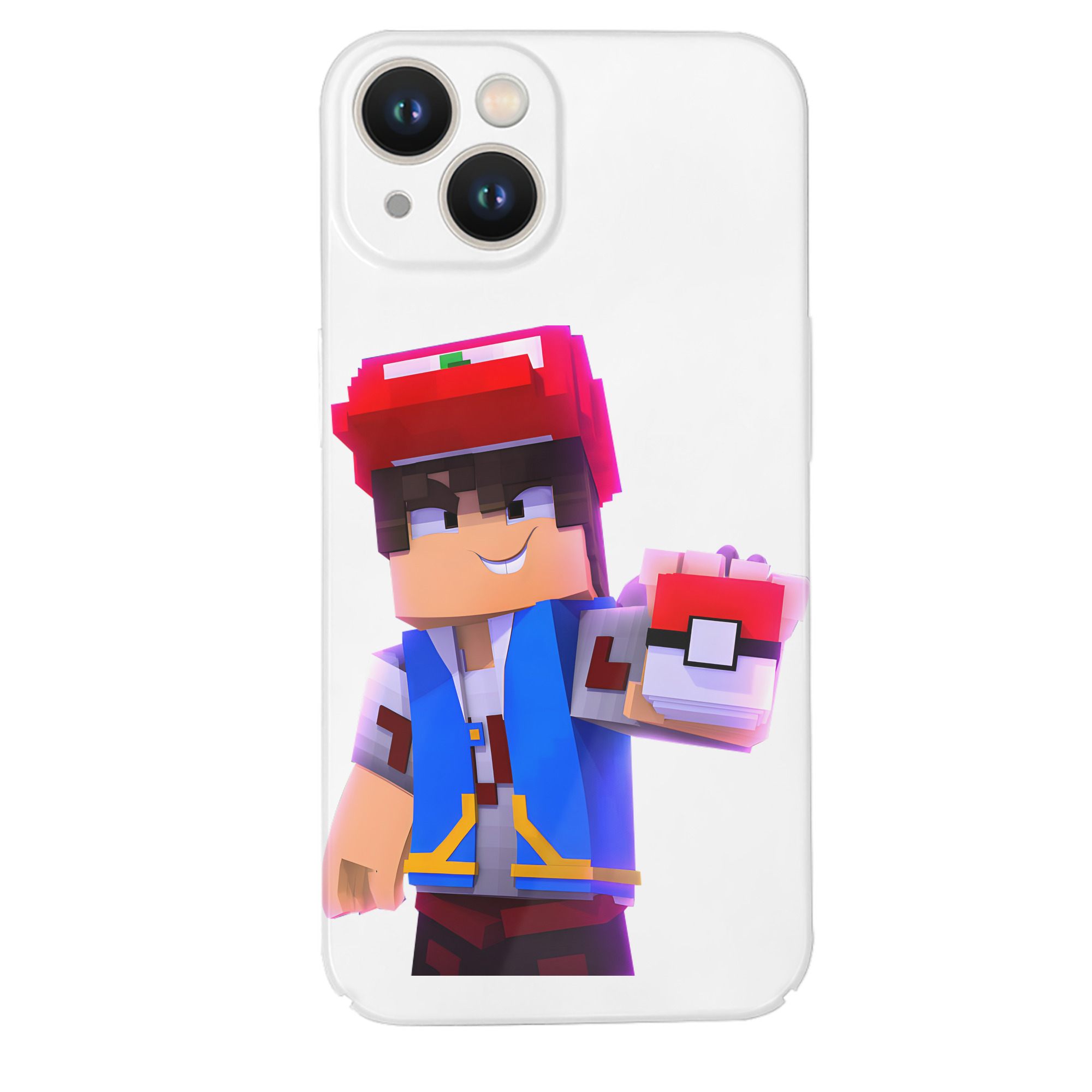 （画像用） マインクラフト ブロックの世界 Minecraft MC Block world 【iPhone 14シリーズ対応】ハードケース