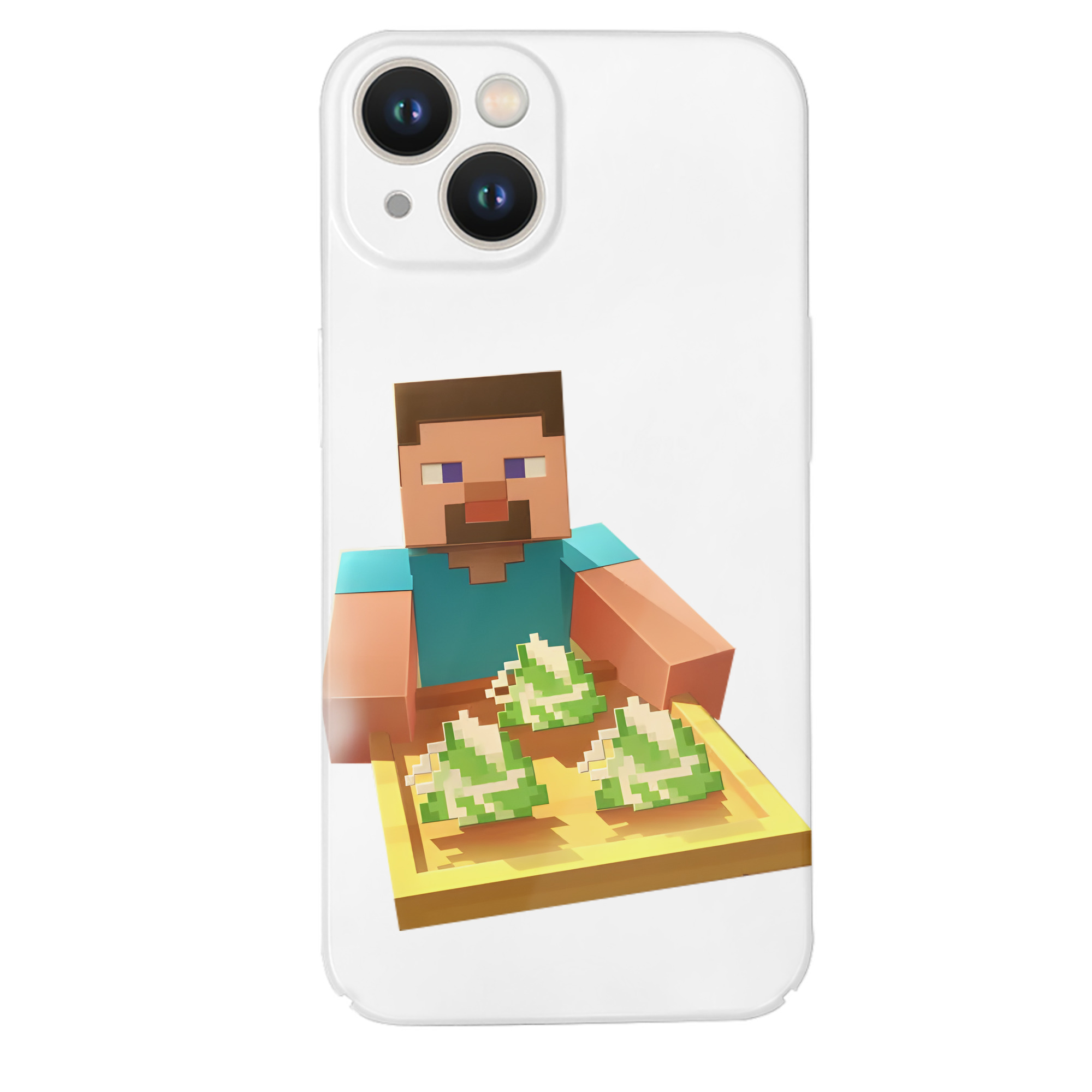 （画像用） マインクラフト ブロックの世界 Minecraft MC Block world 【iPhone 14シリーズ対応】ハードケース