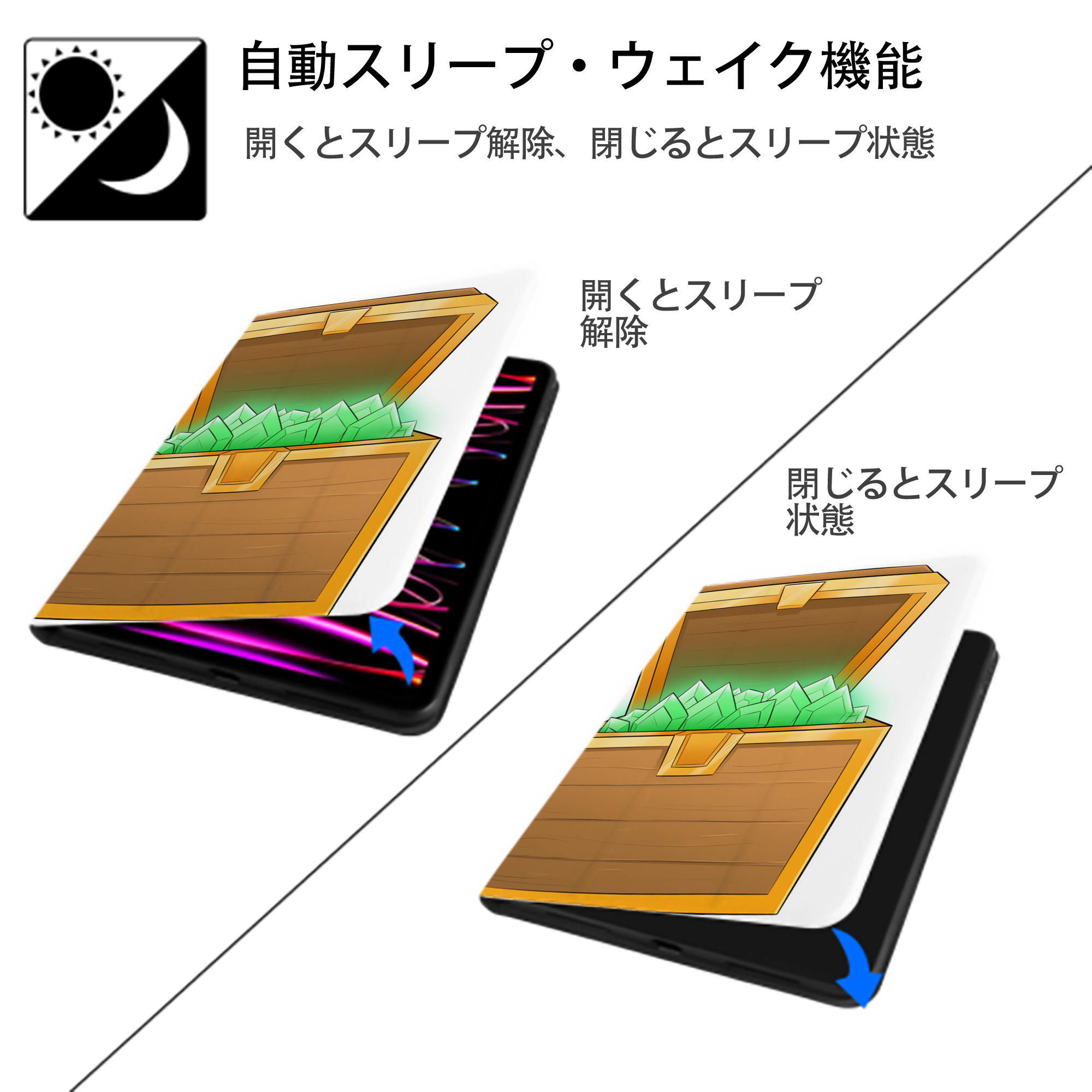 マインクラフト ブロックの世界 Minecraft MC Block world IPad ケース ペン収納付き 三つ折りスタンド PUレザー×シリコン 対応機種9.5/10.5/10.9インチ
