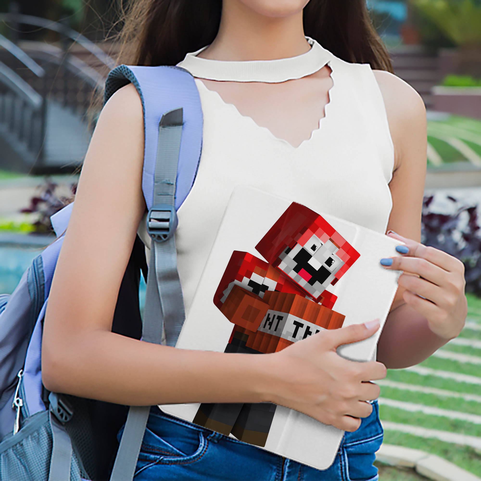 マインクラフト ブロックの世界 Minecraft MC Block world IPad ケース ペン収納付き 三つ折りスタンド PUレザー×シリコン 対応機種9.5/10.5/10.9インチ
