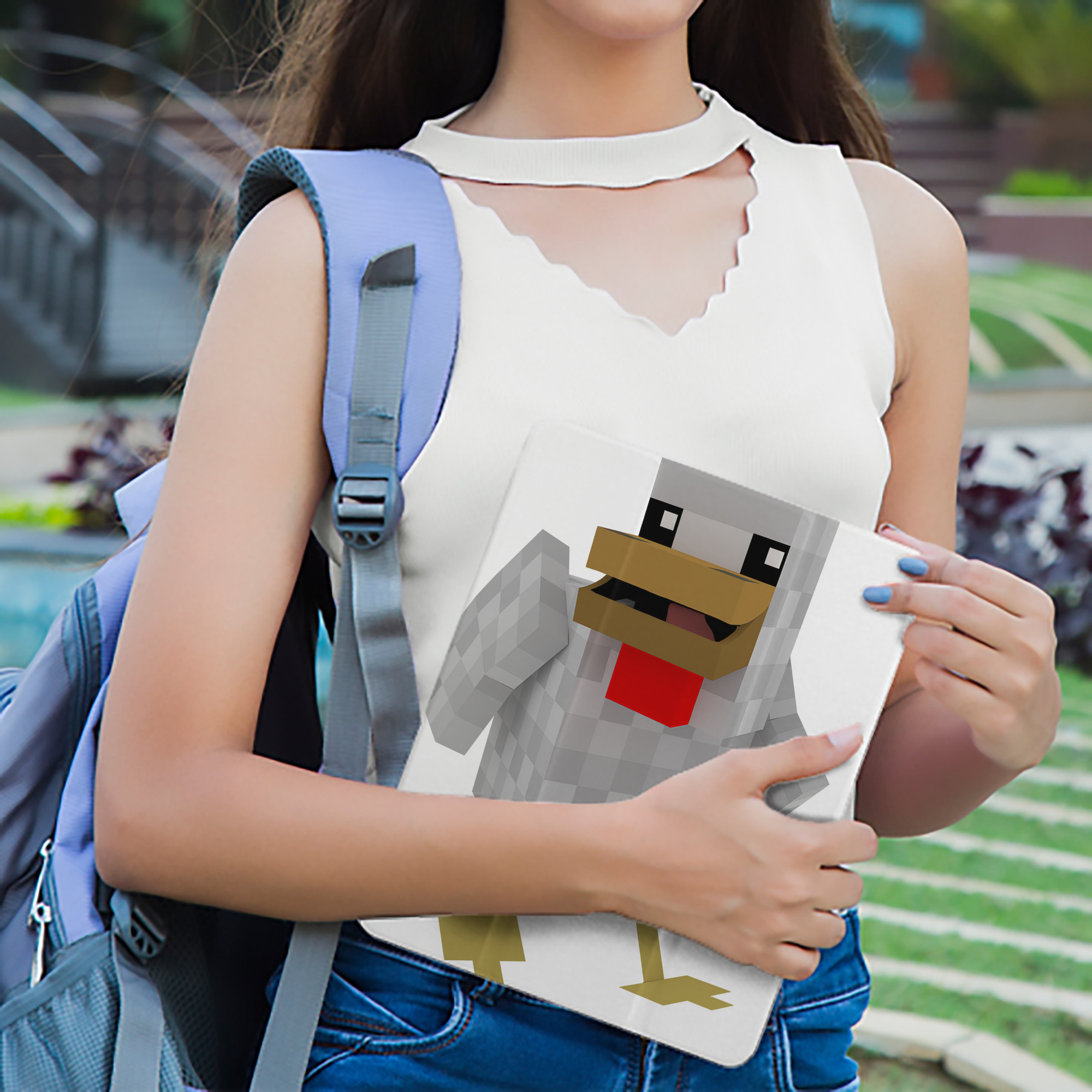 マインクラフト ブロックの世界 Minecraft MC Block world IPad ケース ペン収納付き 三つ折りスタンド PUレザー×シリコン 対応機種9.5/10.5/10.9インチ
