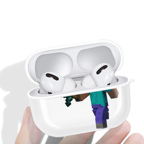 マインクラフト ブロックの世界 Minecraft MC Block world 【AirPods Pro用】ハードシェル保護ケース 耐衝撃・防指紋・カラビナ付き商品仕様