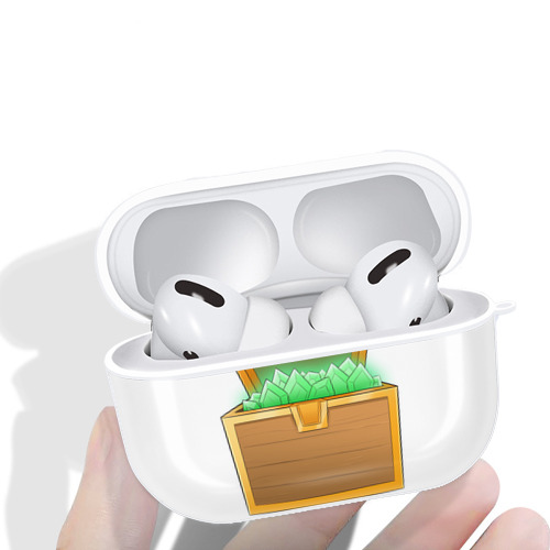 マインクラフト ブロックの世界 Minecraft MC Block world 【AirPods Pro用】ハードシェル保護ケース 耐衝撃・防指紋・カラビナ付き商品仕様