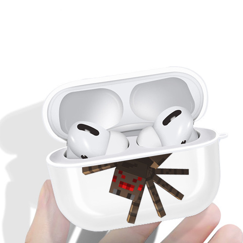 マインクラフト ブロックの世界 Minecraft MC Block world 【AirPods Pro用】ハードシェル保護ケース 耐衝撃・防指紋・カラビナ付き商品仕様