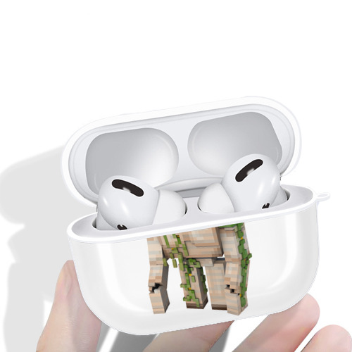 マインクラフト ブロックの世界 Minecraft MC Block world 【AirPods Pro用】ハードシェル保護ケース 耐衝撃・防指紋・カラビナ付き商品仕様