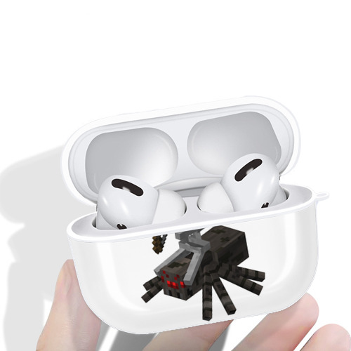 マインクラフト ブロックの世界 Minecraft MC Block world 【AirPods Pro用】ハードシェル保護ケース 耐衝撃・防指紋・カラビナ付き商品仕様