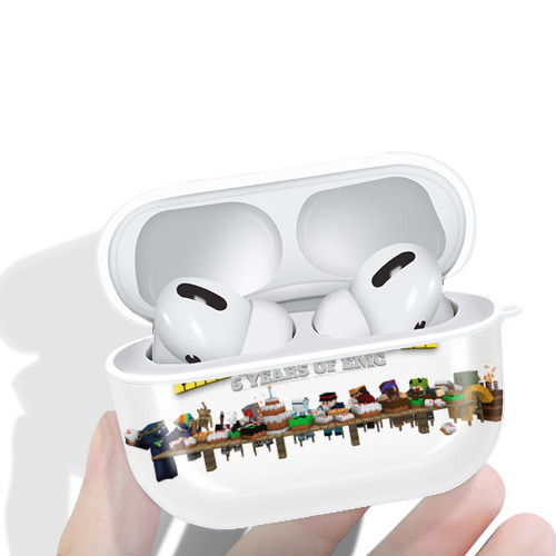 マインクラフト ブロックの世界 Minecraft MC Block world 【AirPods Pro用】ハードシェル保護ケース 耐衝撃・防指紋・カラビナ付き商品仕様