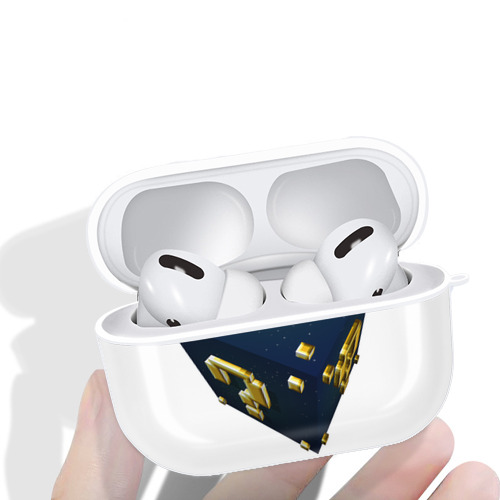 マインクラフト ブロックの世界 Minecraft MC Block world 【AirPods Pro用】ハードシェル保護ケース 耐衝撃・防指紋・カラビナ付き商品仕様