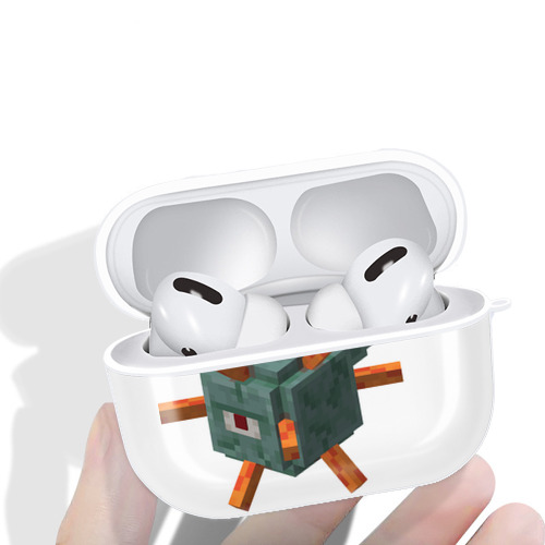 マインクラフト ブロックの世界 Minecraft MC Block world 【AirPods Pro用】ハードシェル保護ケース 耐衝撃・防指紋・カラビナ付き商品仕様